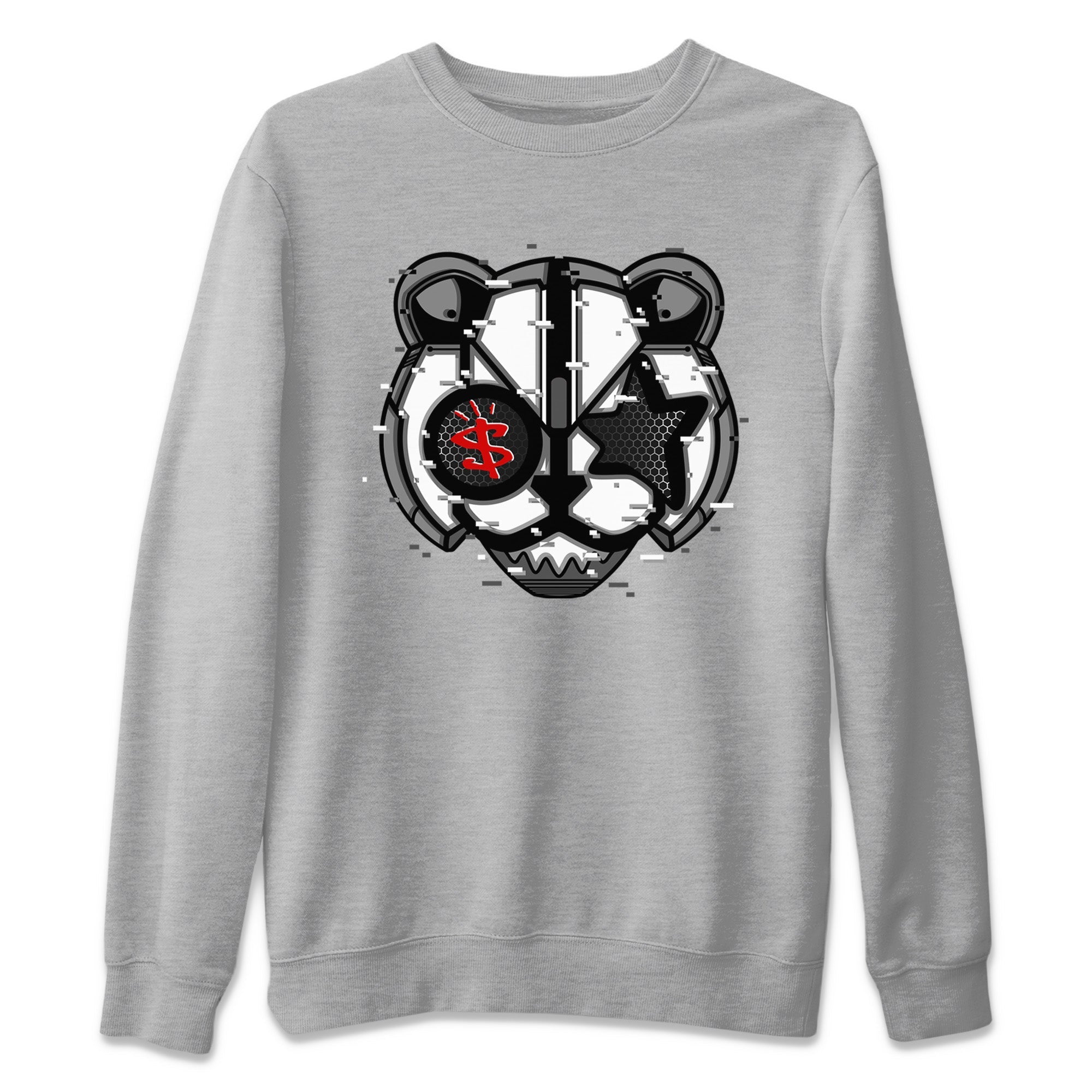 Digital Cat Face Unisex Tops - Air Jordan 13 Black Flint
