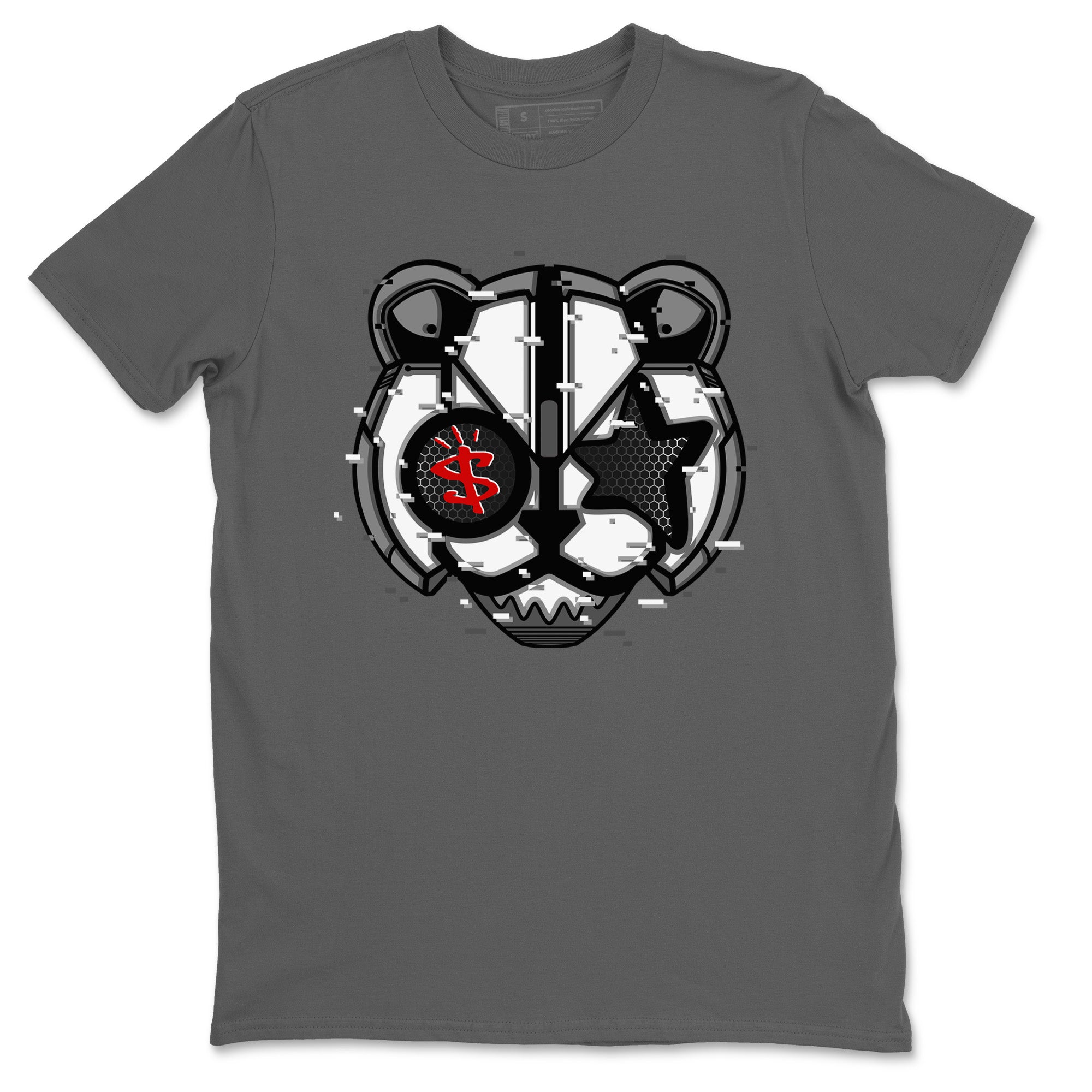 Digital Cat Face Unisex Tops - Air Jordan 13 Black Flint
