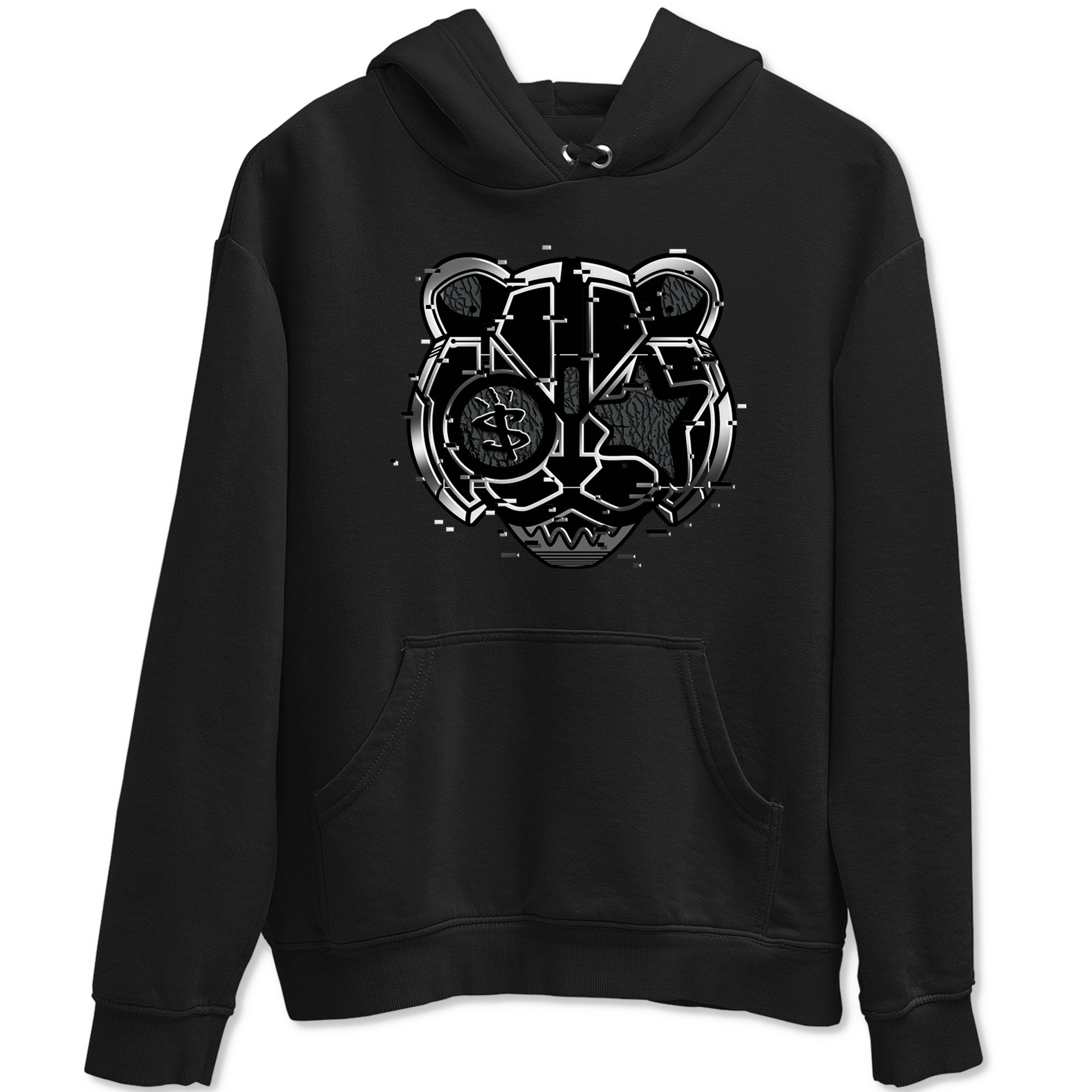 Digital Cat Face snkmatch Tees - Air Jordan 3 Black Cat