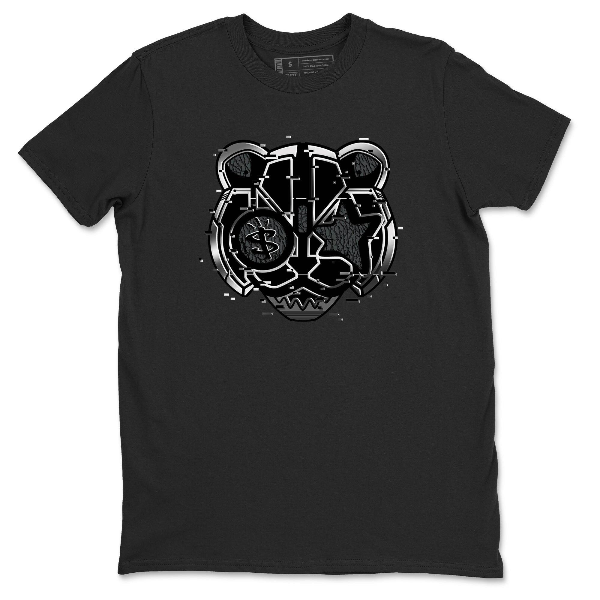 Digital Cat Face snkmatch Tees - Air Jordan 3 Black Cat