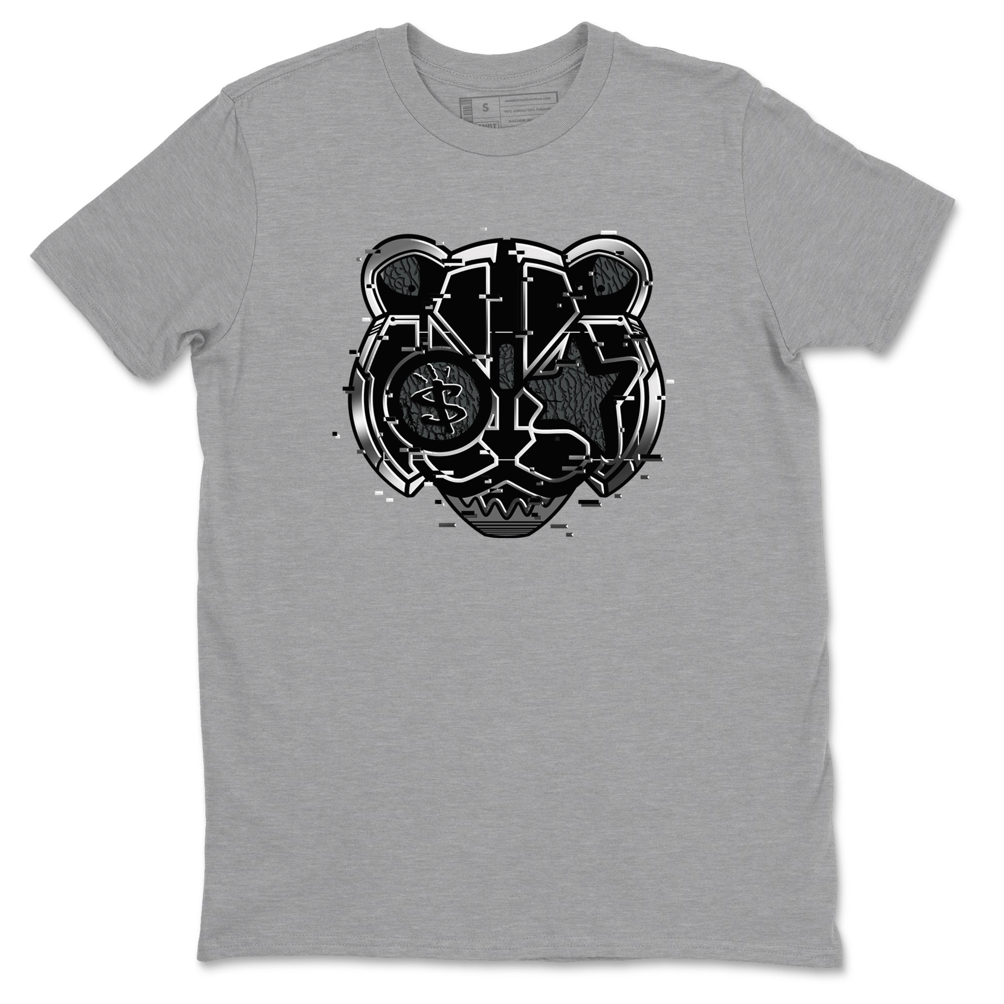 Digital Cat Face snkmatch Tees - Air Jordan 3 Black Cat