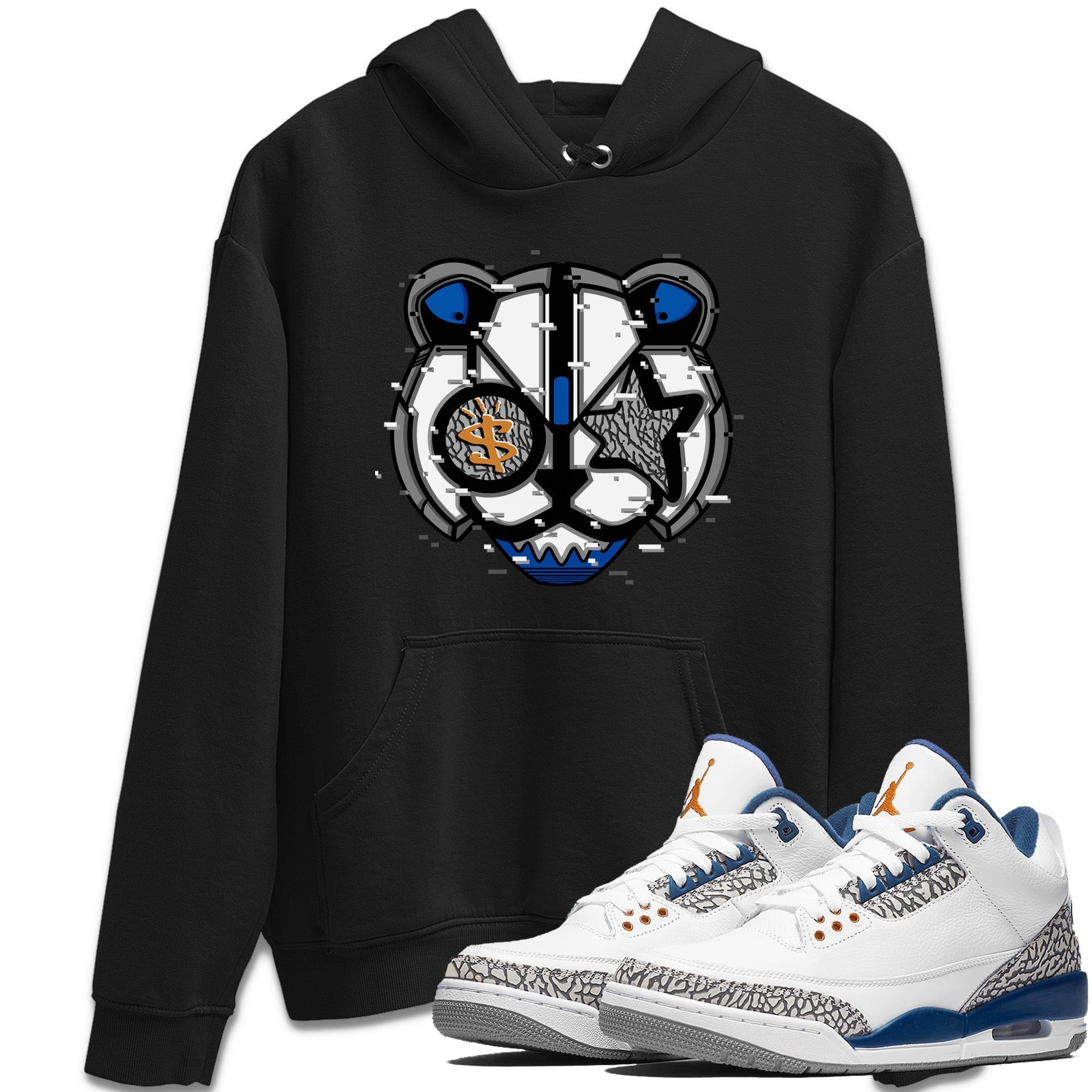Digital Cat Face Unisex Tops - Air Jordan 3 Wizards