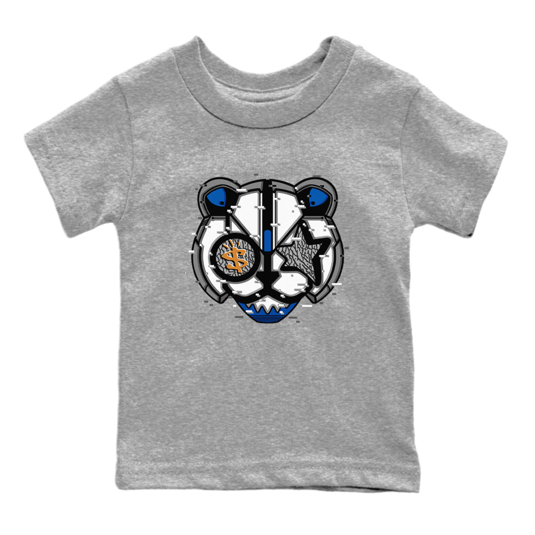 Digital Cat Face Kids Tops - Air Jordan 3 Wizards
