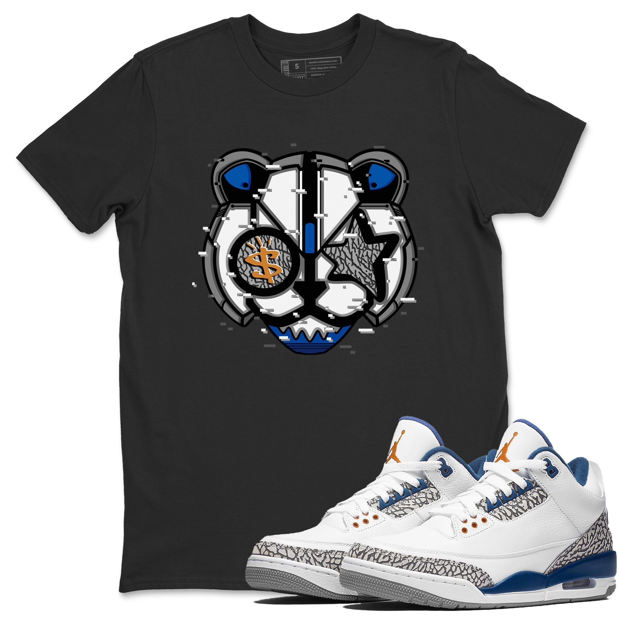 Digital Cat Face Unisex Tops - Air Jordan 3 Wizards