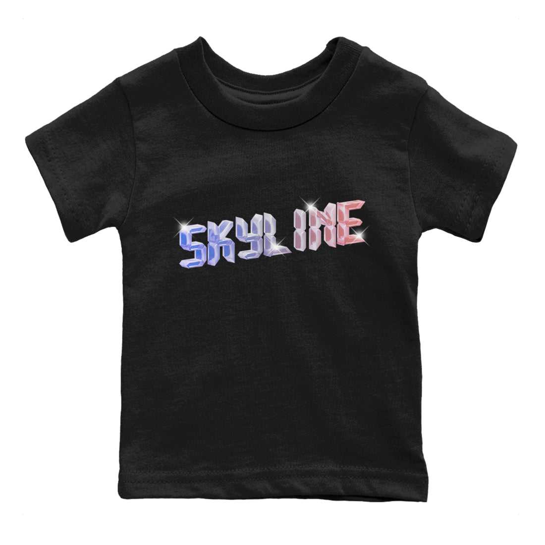 Digital Crystal Kids Tops - Air Jordan 1 Skyline