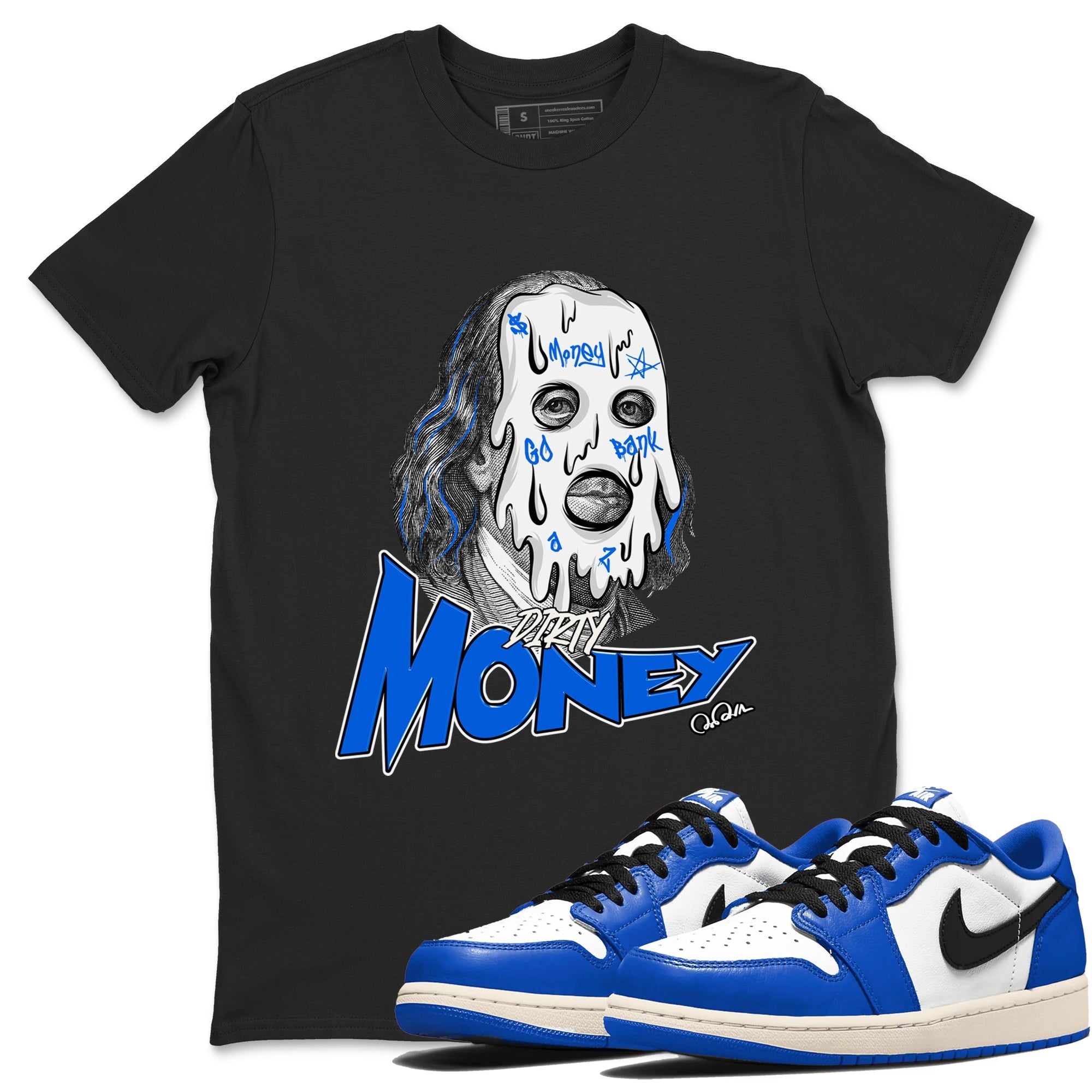 Dirty Money snkmatch Tees - Air Jordan 1 Game Royal