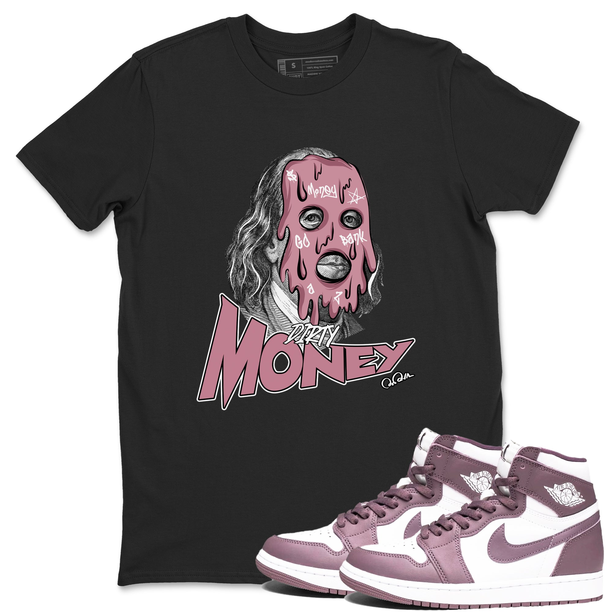 Dirty Money snkmatch Tee - Air Jordan 1 Mauve