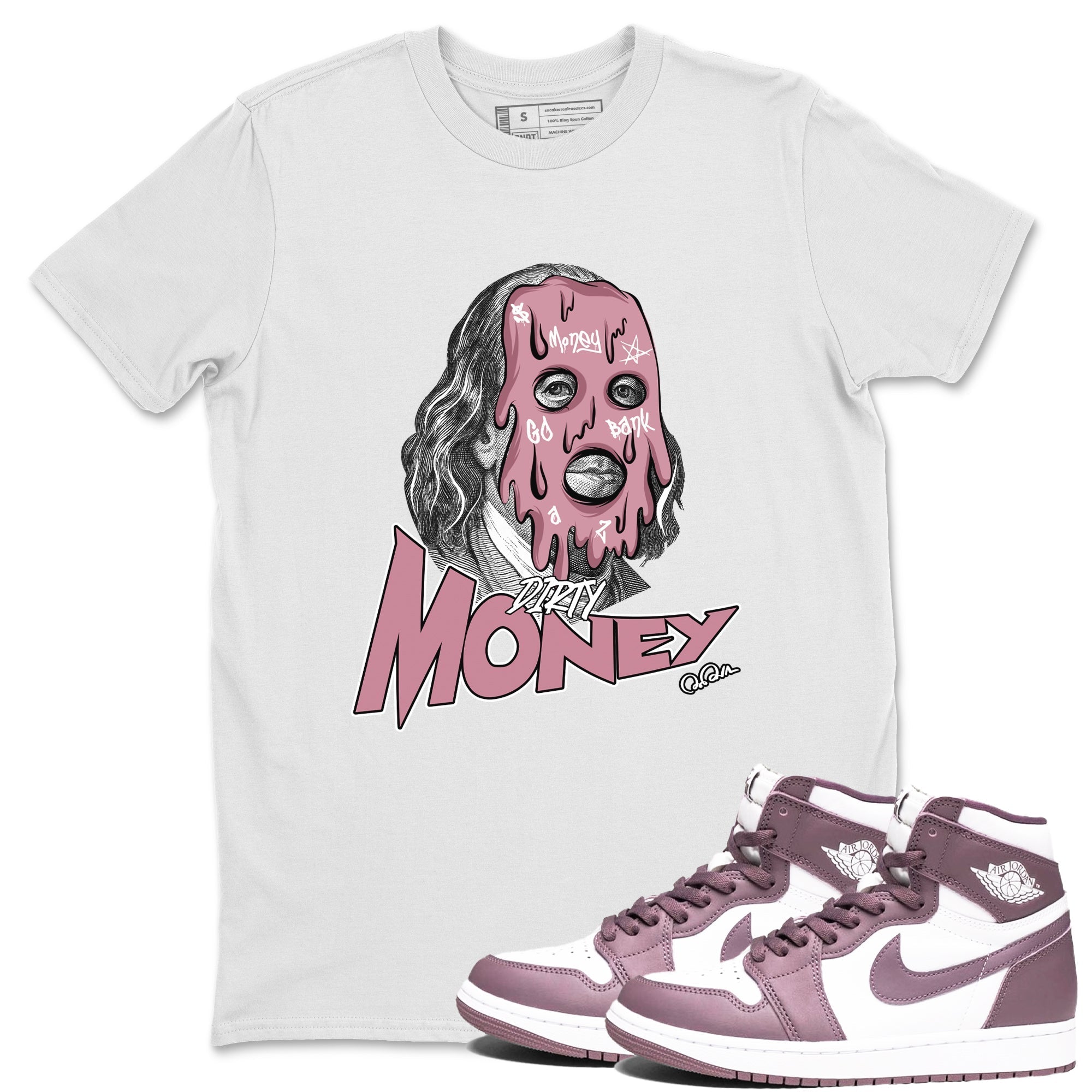 Dirty Money snkmatch Tee - Air Jordan 1 Mauve