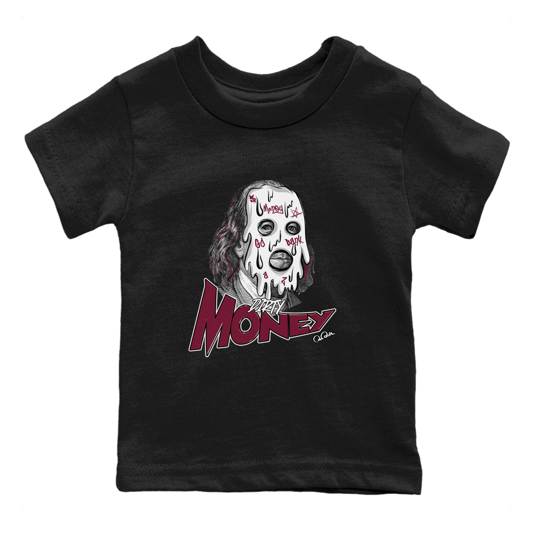 Dirty Money snkmatch Tee Kids - Air Jordan 1 Metallic Burgundy