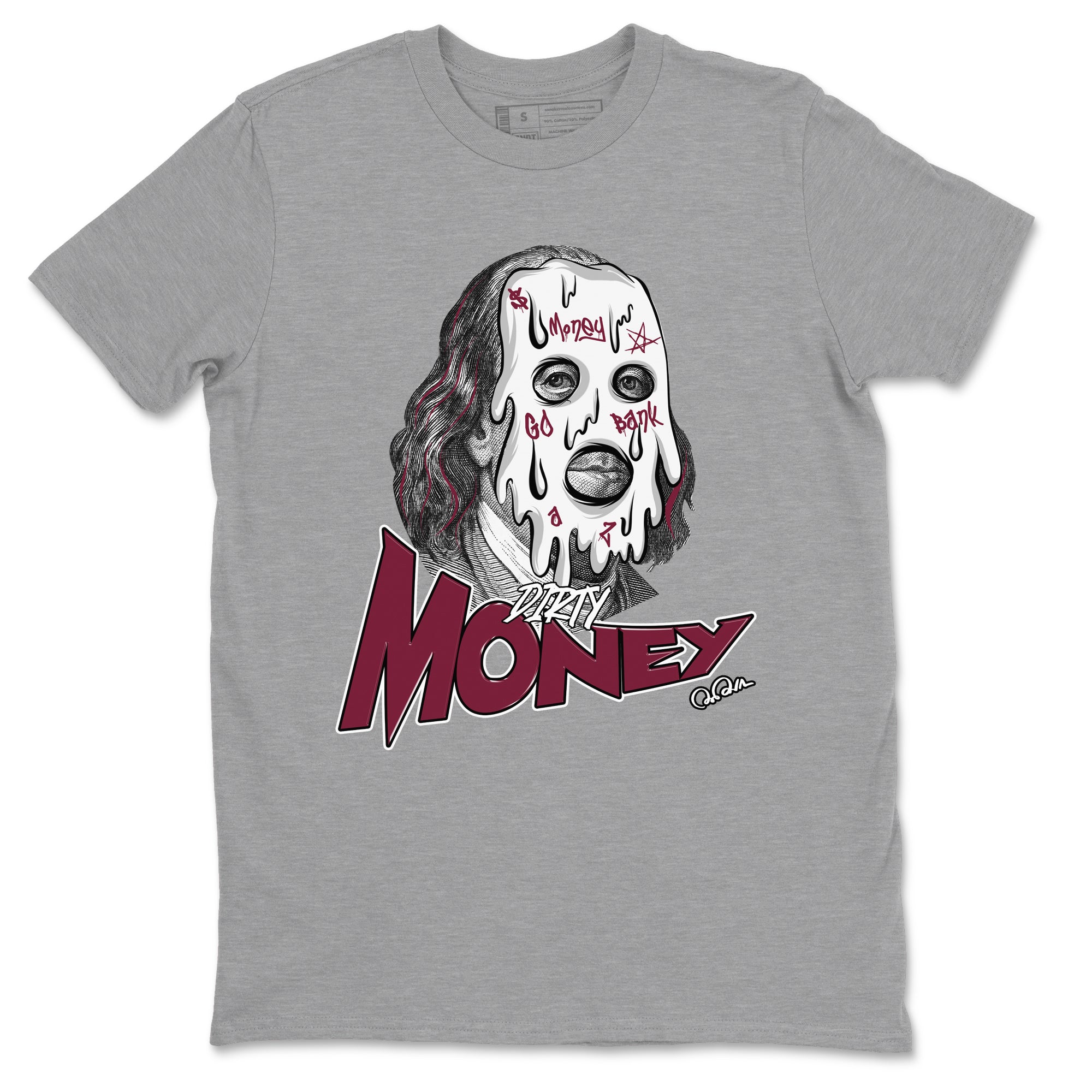 Dirty Money snkmatch Tee - Air Jordan 1 Metallic Burgundy