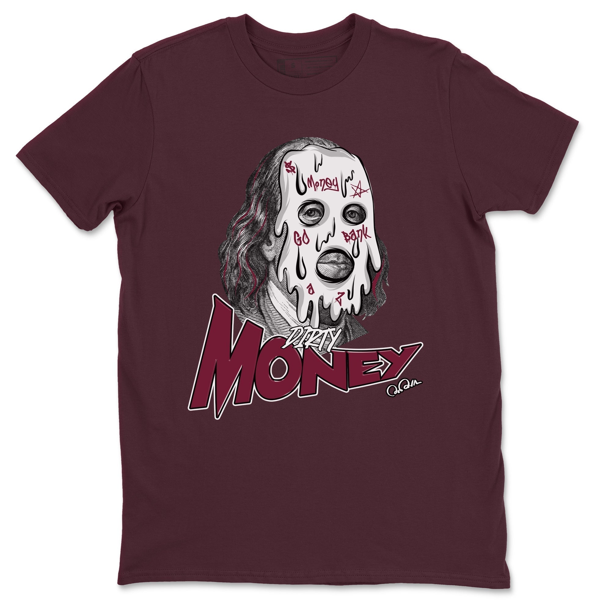 Dirty Money snkmatch Tee - Air Jordan 1 Metallic Burgundy