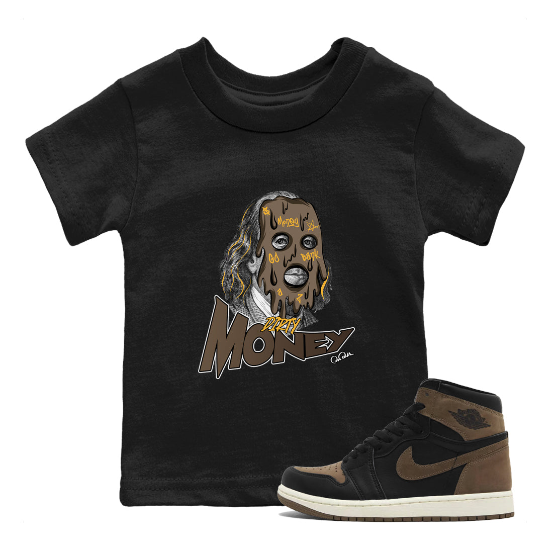 Dirty Money snkmatch Tee Kids - Air Jordan 1 Palomino