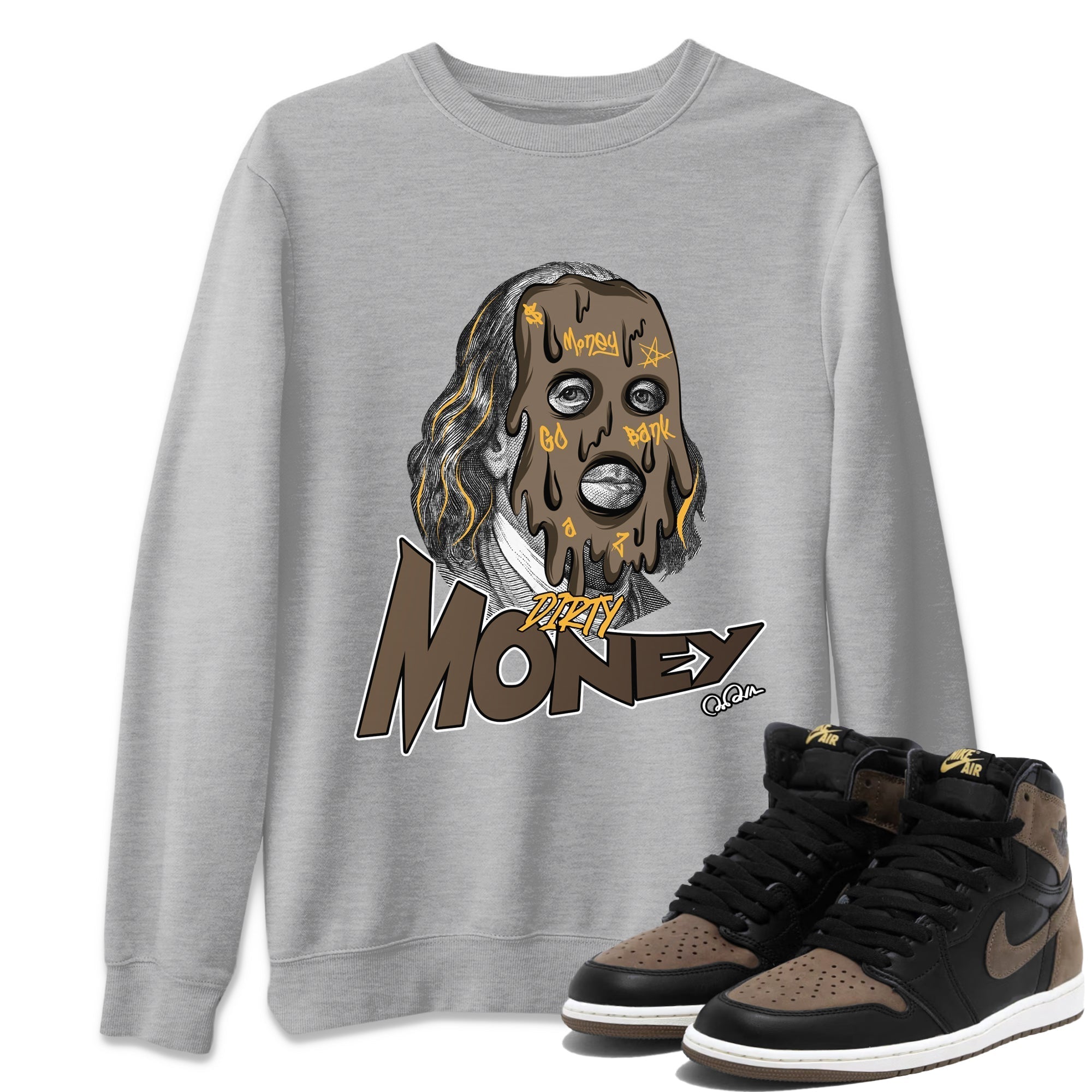 Dirty Money snkmatch Tee - Air Jordan 1 Palomino