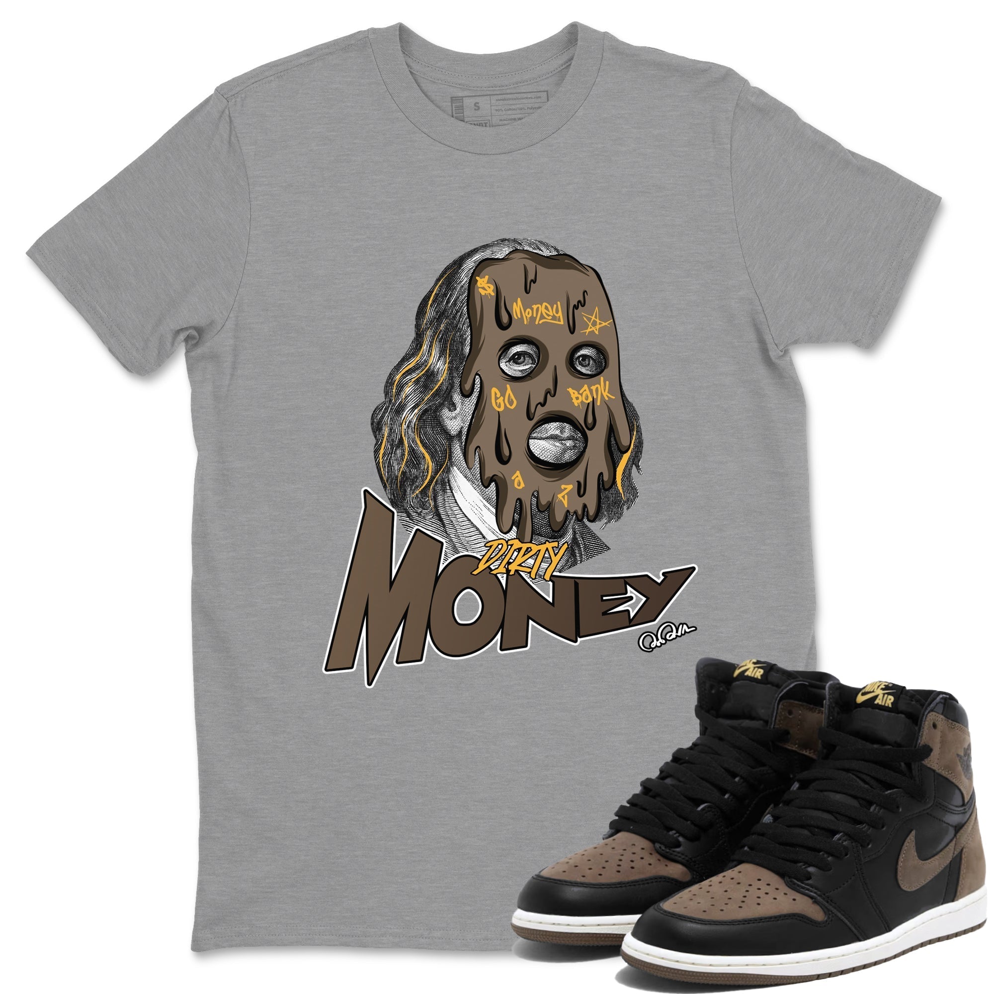 Dirty Money snkmatch Tee - Air Jordan 1 Palomino