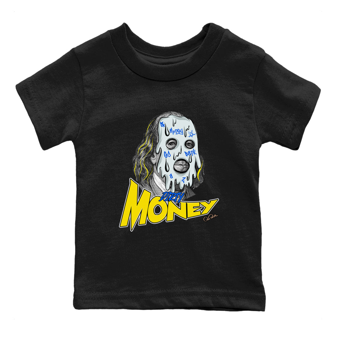 Dirty Money snkmatch Tees Kids - Air Jordan 1 Travis Scott Canary