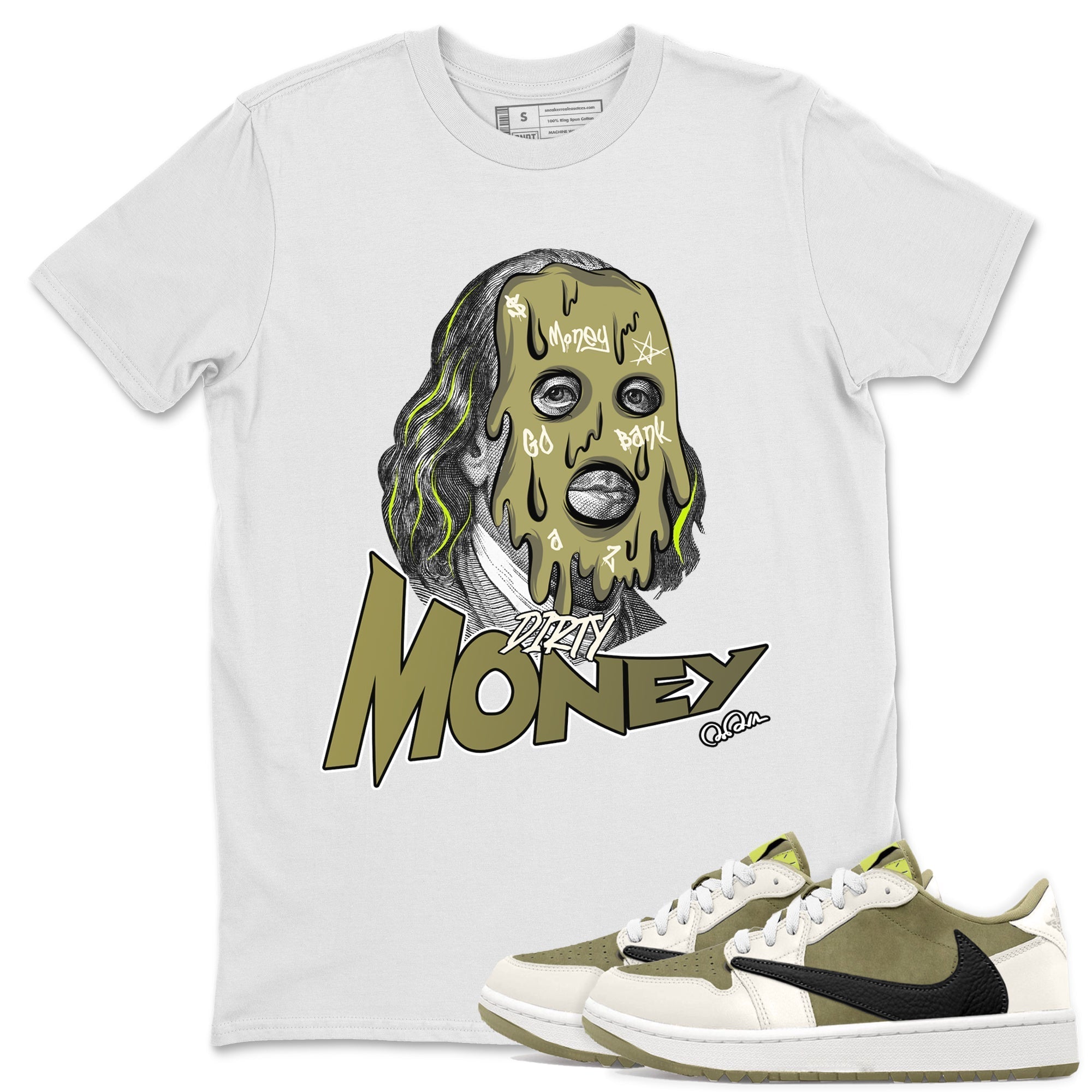 Dirty Money snkmatch Tee - Air Jordan 1 Travis Scott Golf
