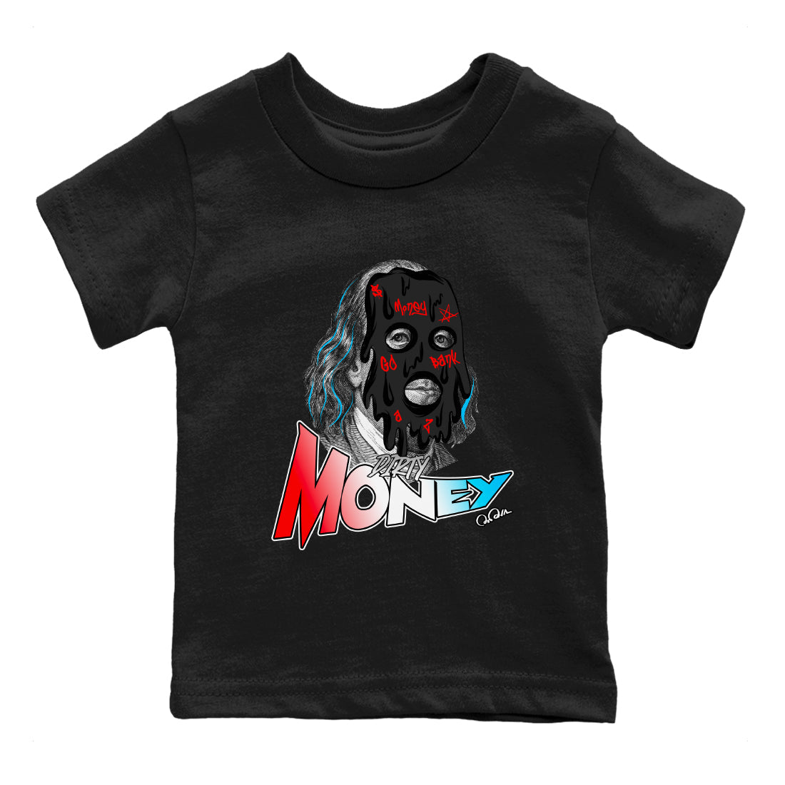 Dirty Money Kids Tops - Air Jordan 1 UNC to Chicago