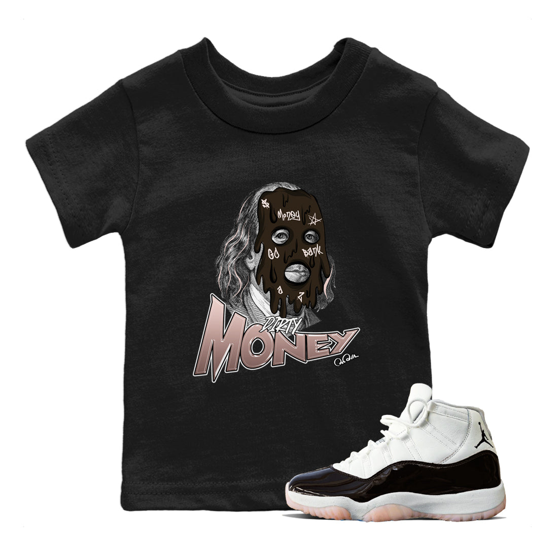 Dirty Money snkmatch Tee Kids - Air Jordan 11 Neapolitan