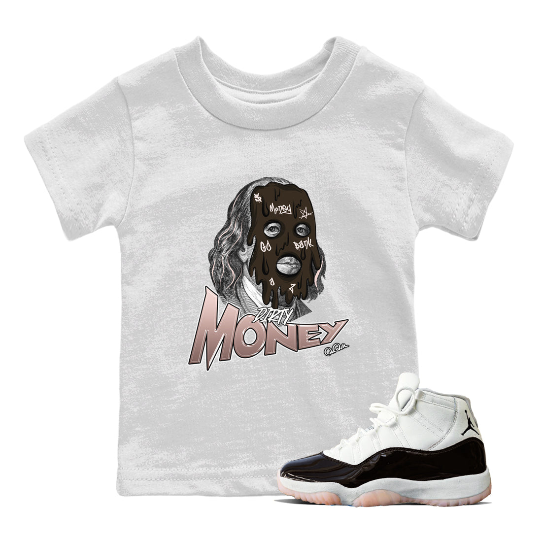 Dirty Money snkmatch Tee Kids - Air Jordan 11 Neapolitan