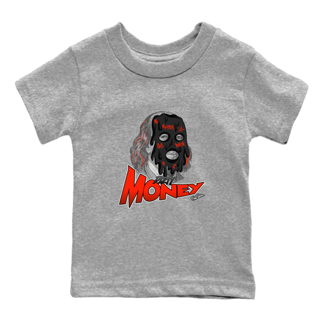 Dirty Money Kids Tops - Air Jordan 12 Brilliant Orange