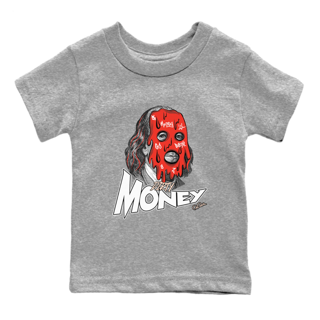 Dirty Money snkmatch Tees Kids - Air Jordan 13 Dune Red
