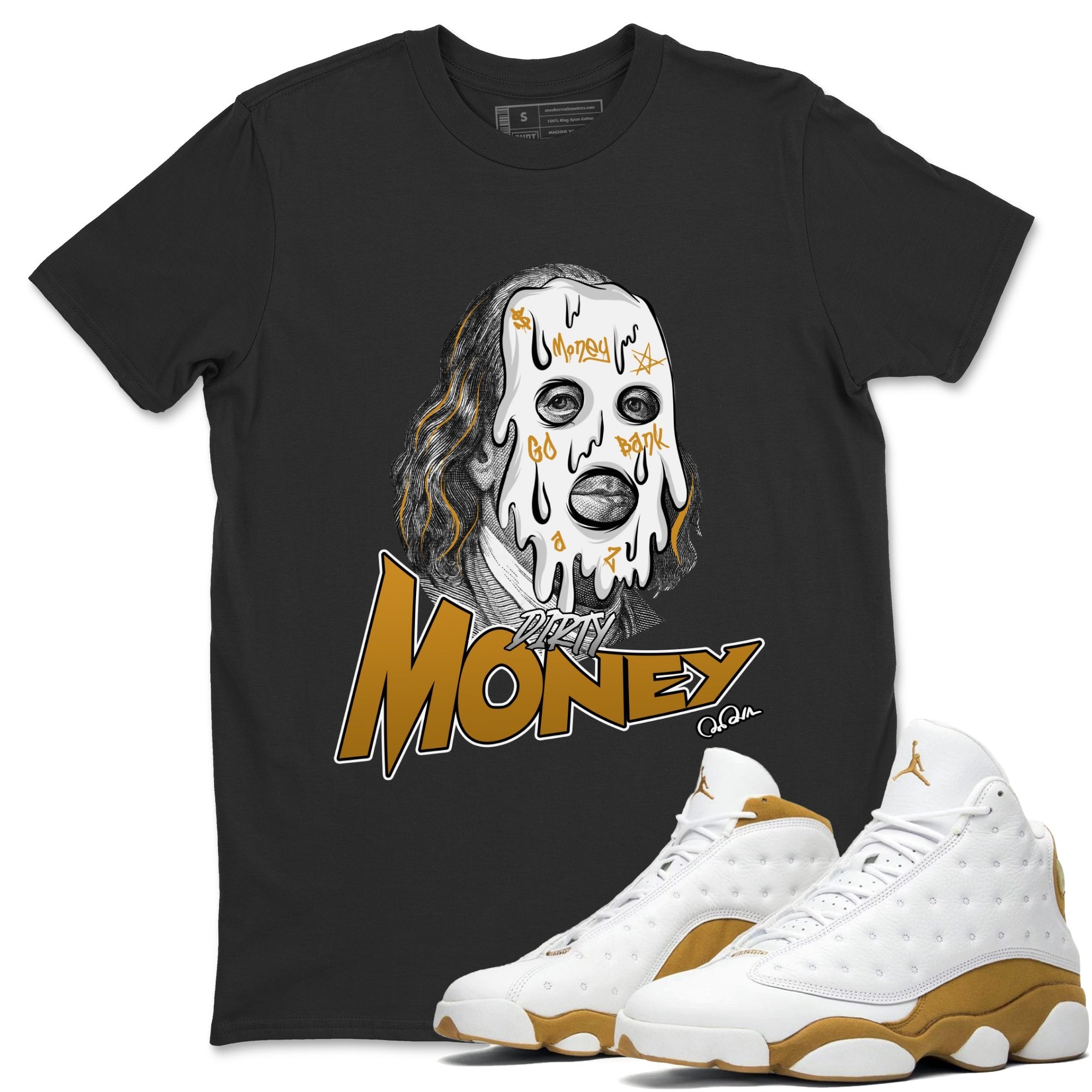 Dirty Money Unisex Tops - Air Jordan 13 Wheat
