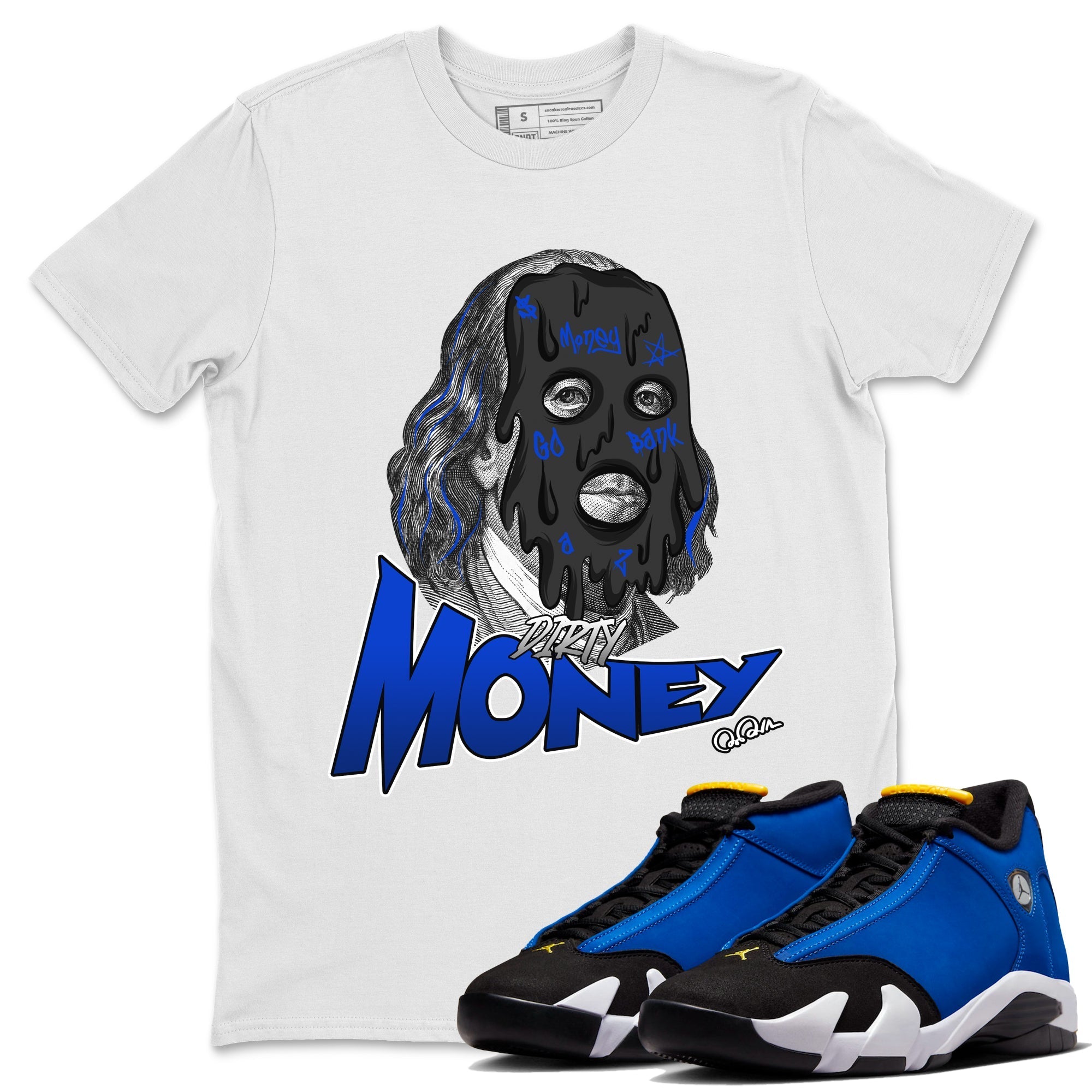 Dirty Money Unisex Tops - Air Jordan 14 Laney