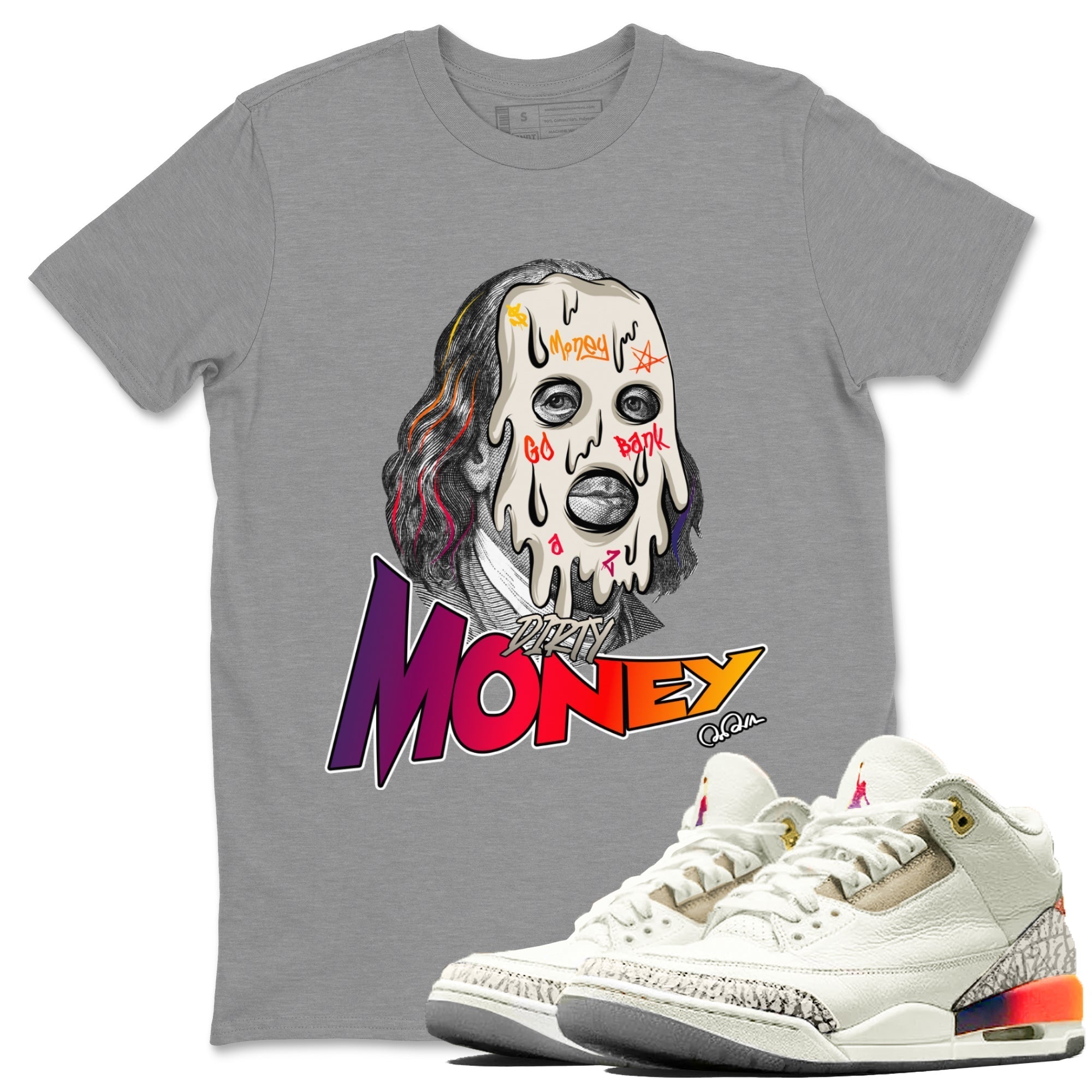 Dirty Money snkmatch Tee - Air Jordan 3 J Balvin