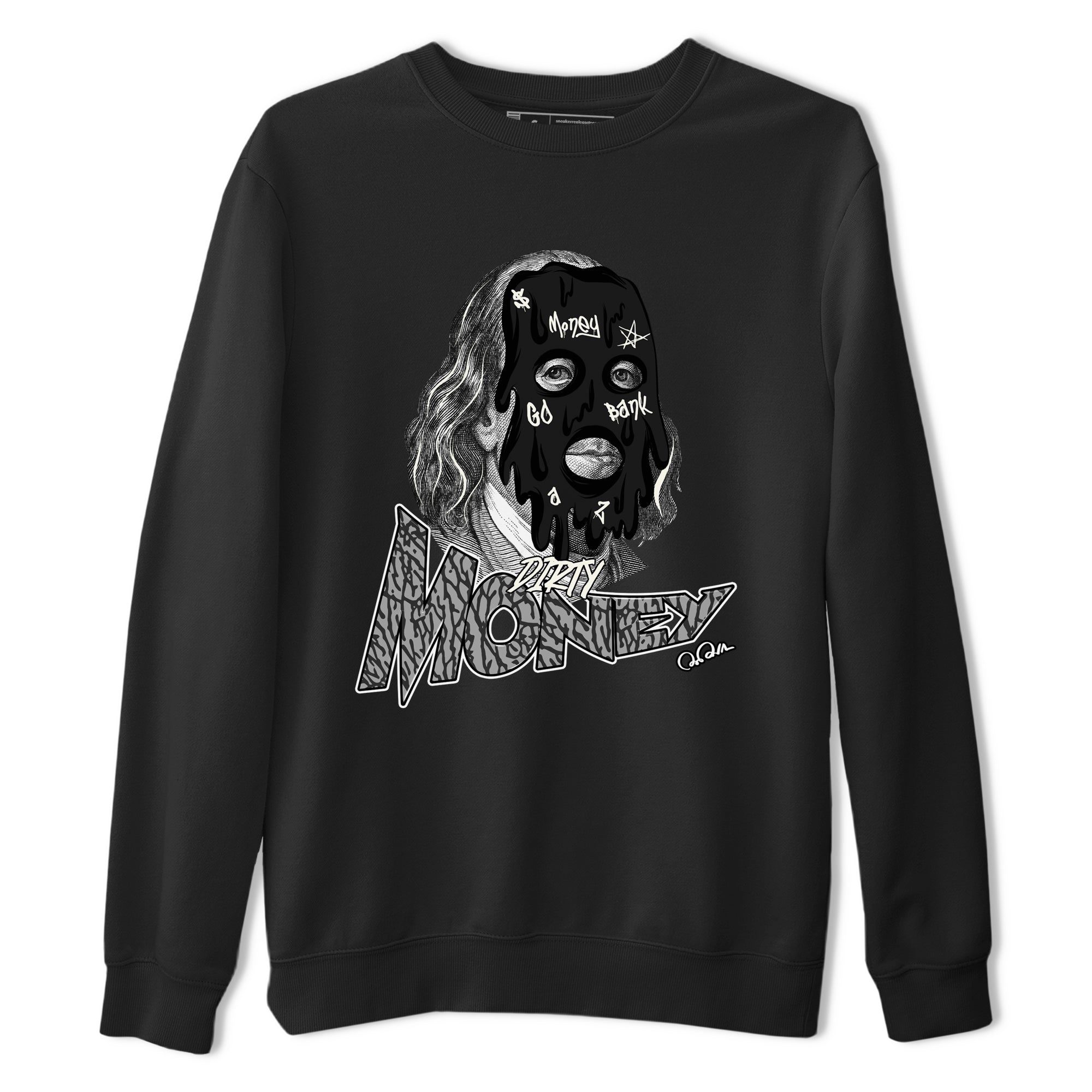 Dirty Money snkmatch Tee - Air Jordan 3 Off Noir
