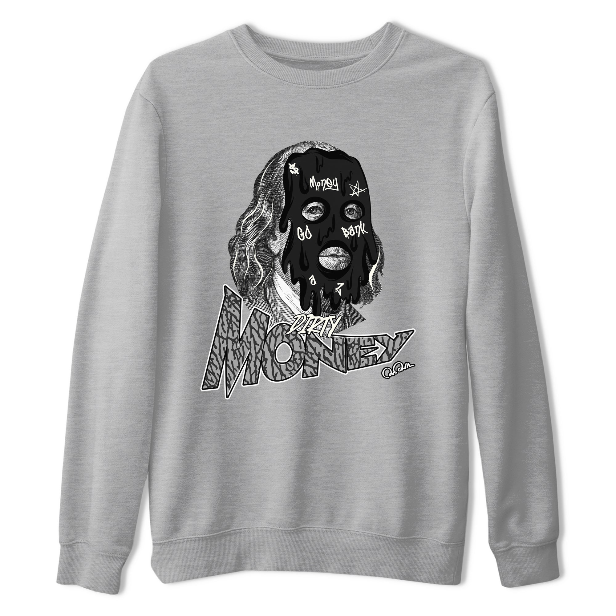 Dirty Money snkmatch Tee - Air Jordan 3 Off Noir