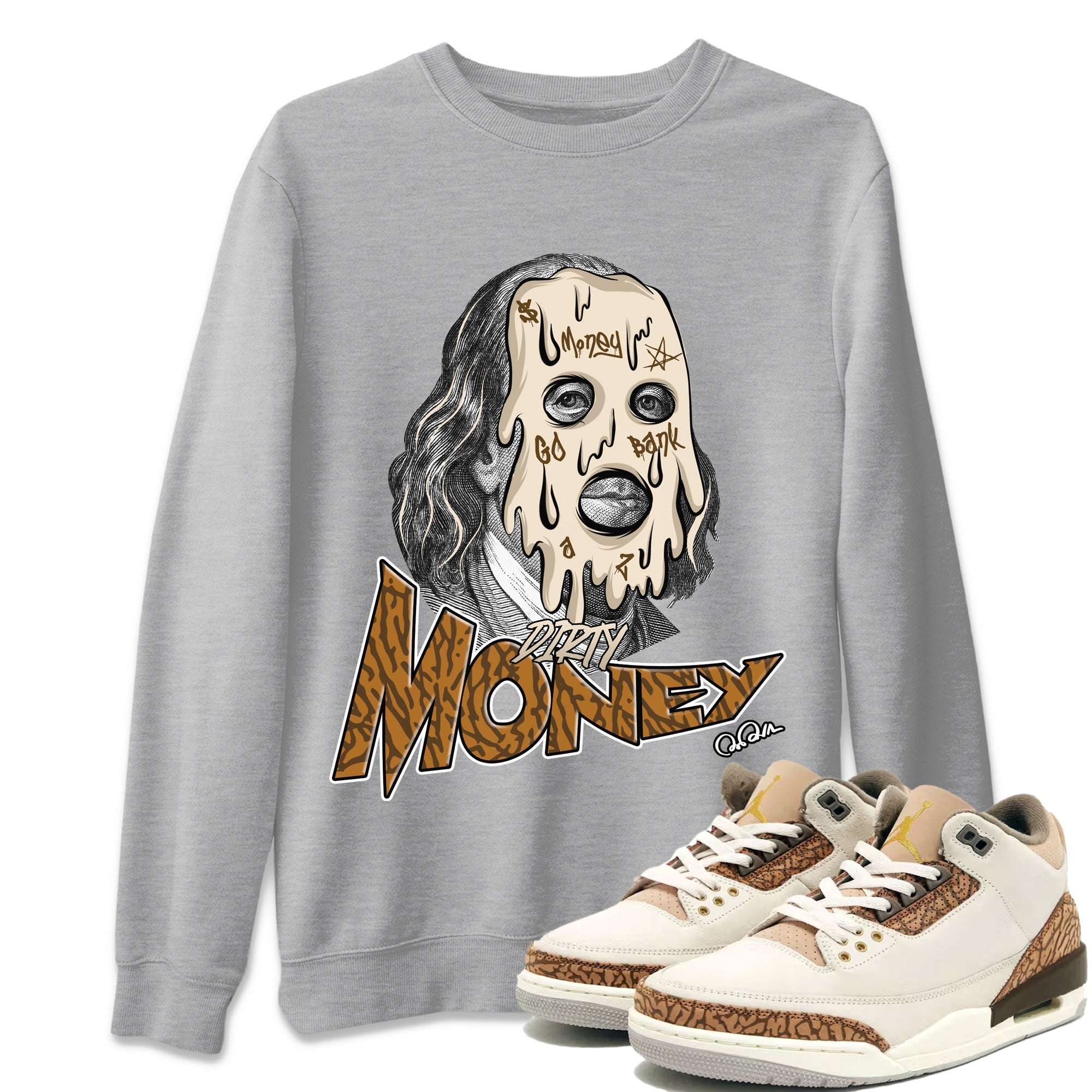 Dirty Money Unisex Tops - Air Jordan 3 Palomino