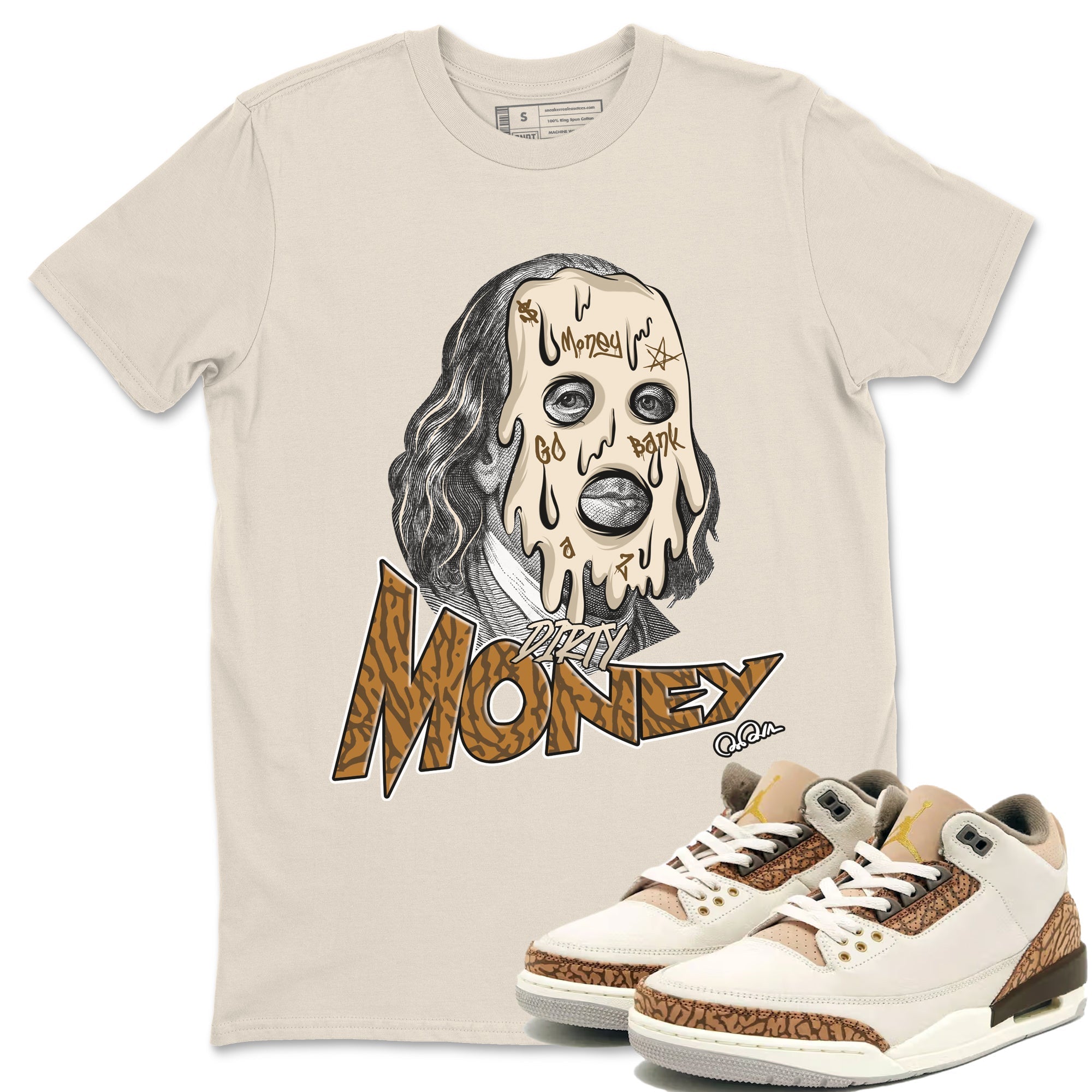 Dirty Money Unisex Tops - Air Jordan 3 Palomino