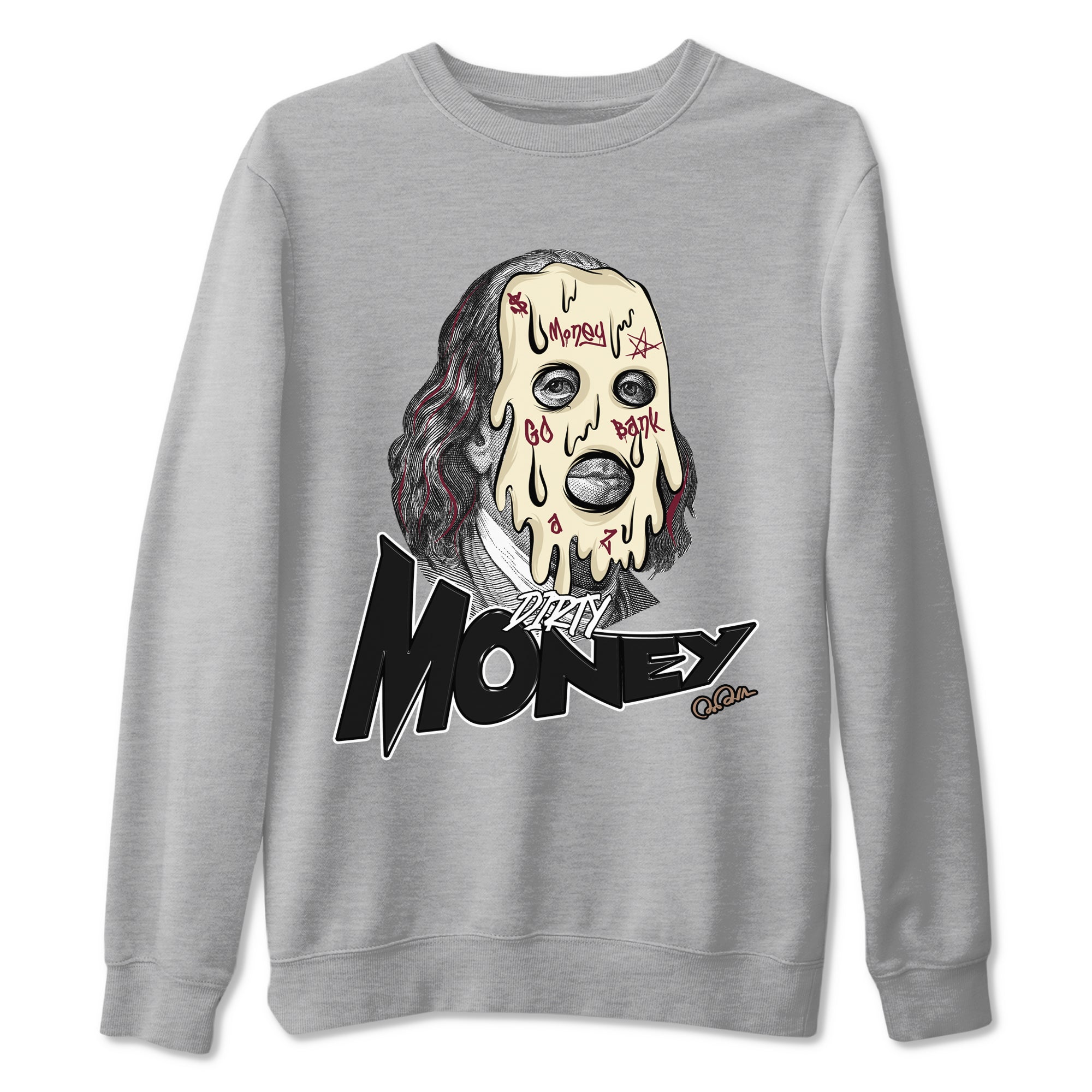Dirty Money snkmatch Tees - Air Jordan 4 A Ma Maniere x Fossil Stone