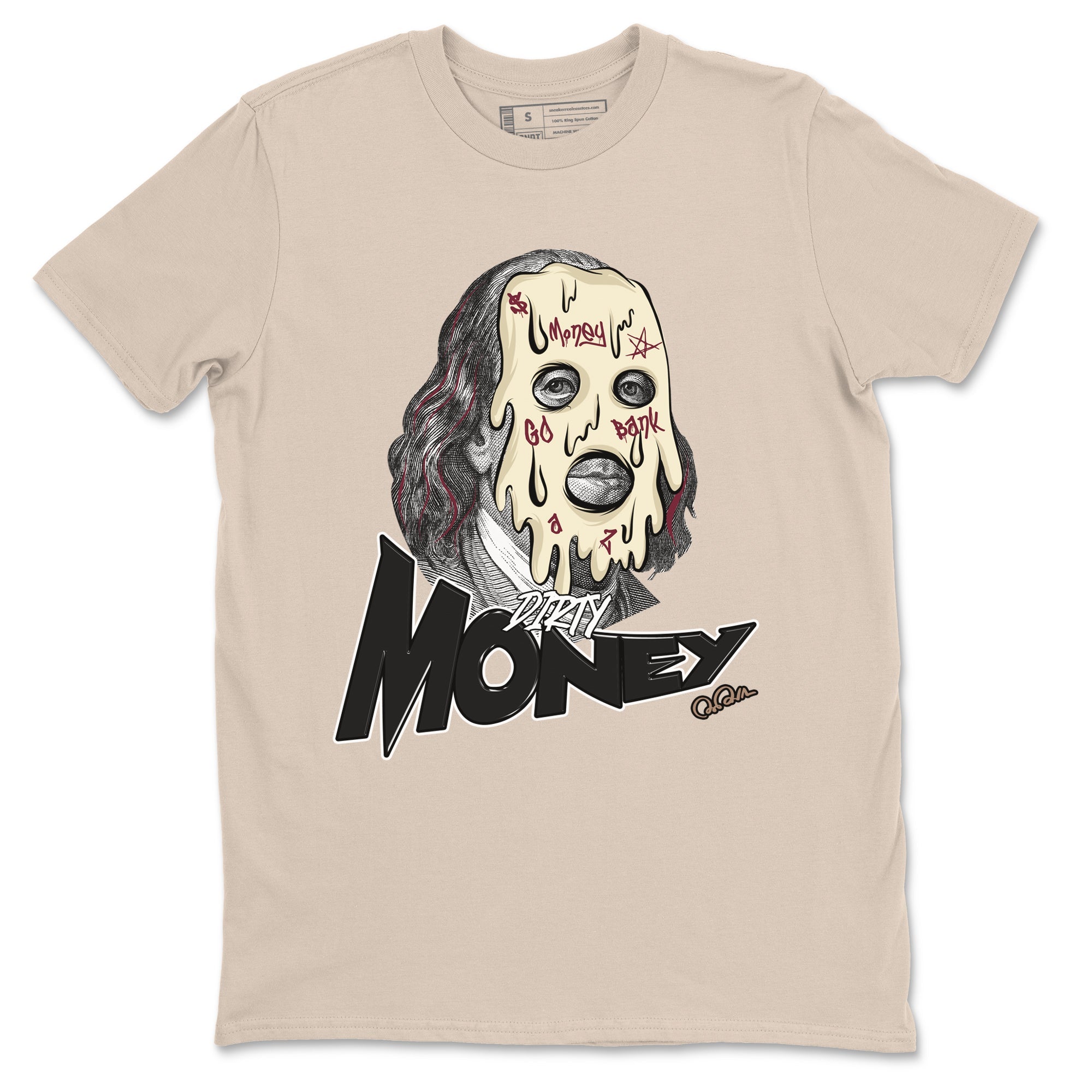 Dirty Money snkmatch Tees - Air Jordan 4 A Ma Maniere x Fossil Stone