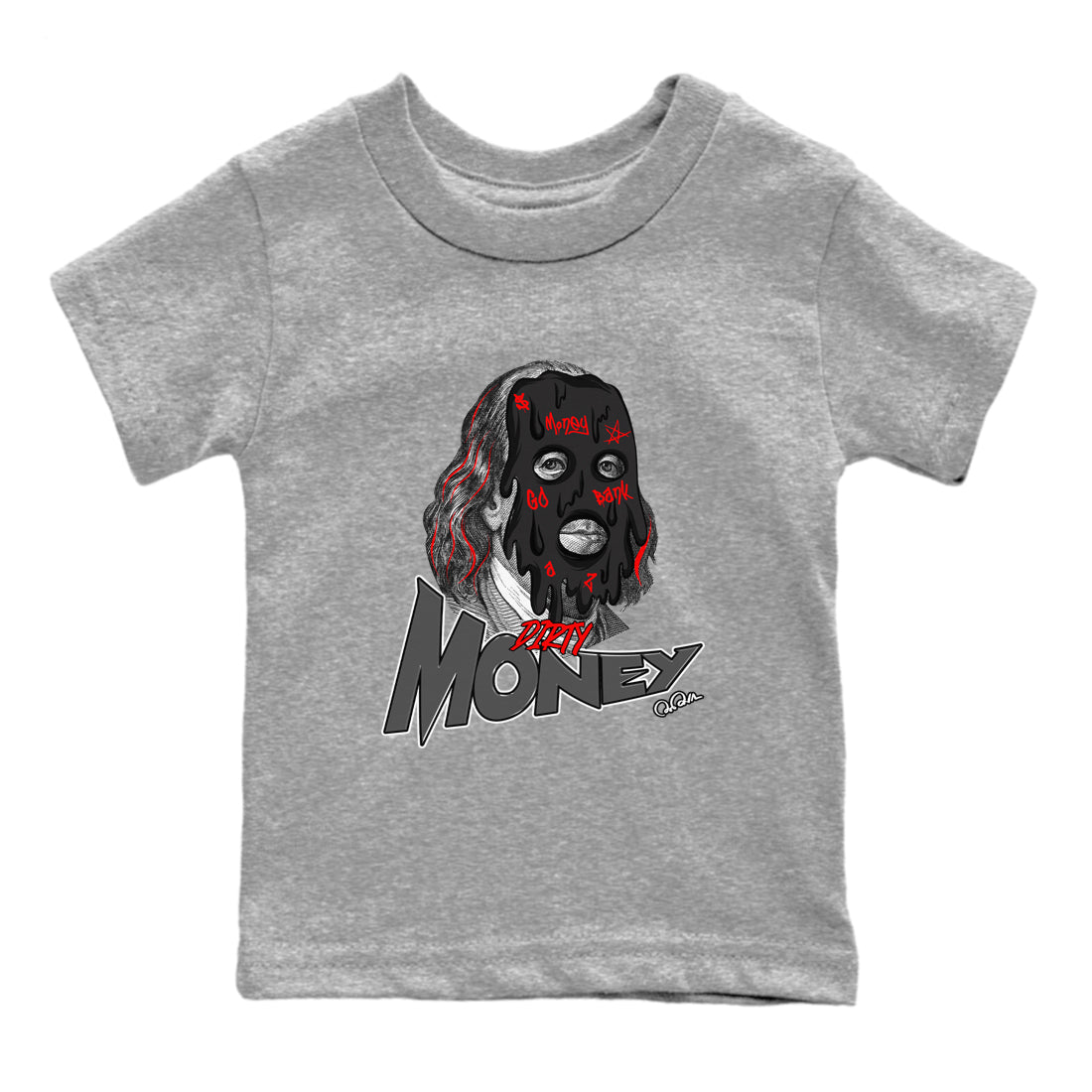 Dirty Money snkmatch Tee Kids - Air Jordan 4 Bred Reimagined