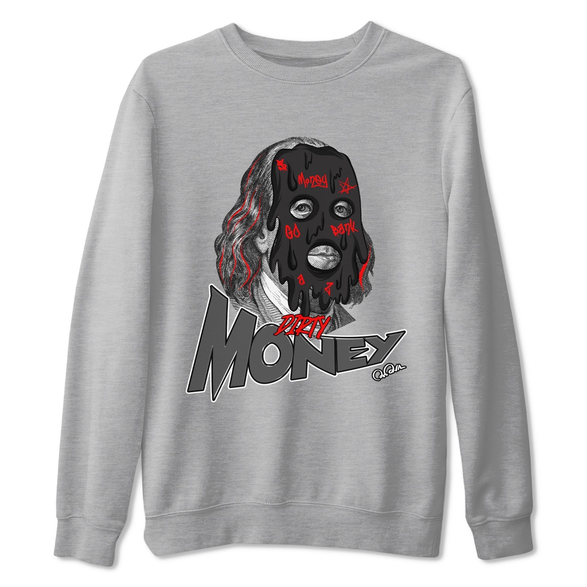 Dirty Money snkmatch Tee - Air Jordan 4 Bred Reimagined