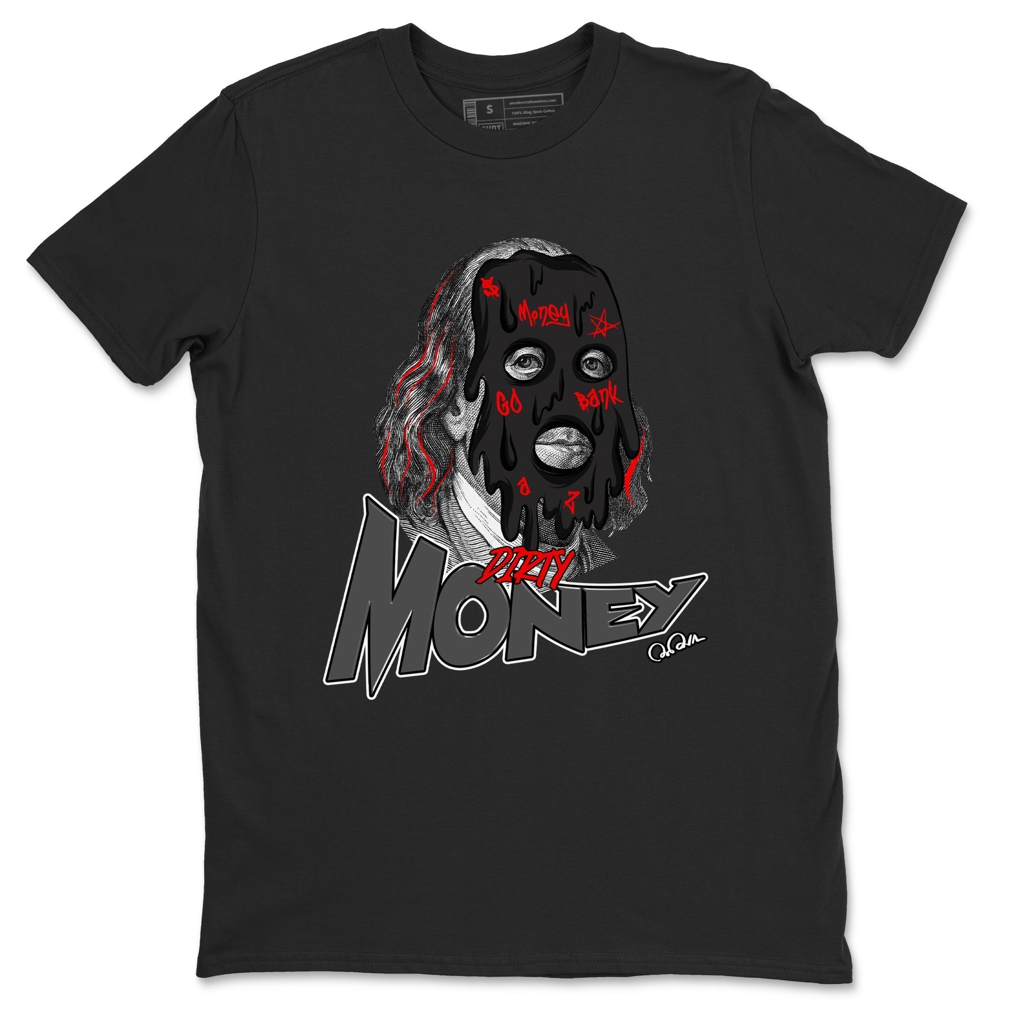 Dirty Money snkmatch Tee - Air Jordan 4 Bred Reimagined