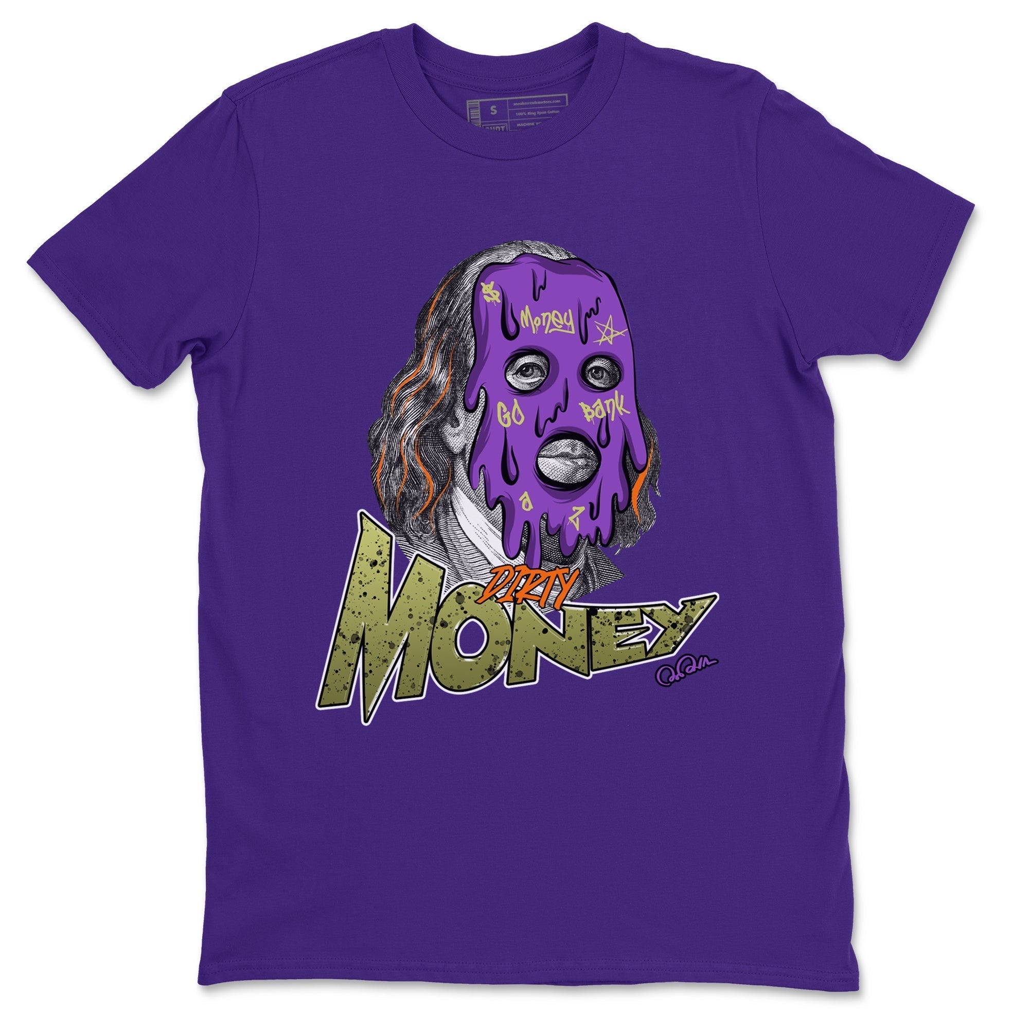 Dirty Money snkmatch Tee - Air Jordan 4 Canyon Purple
