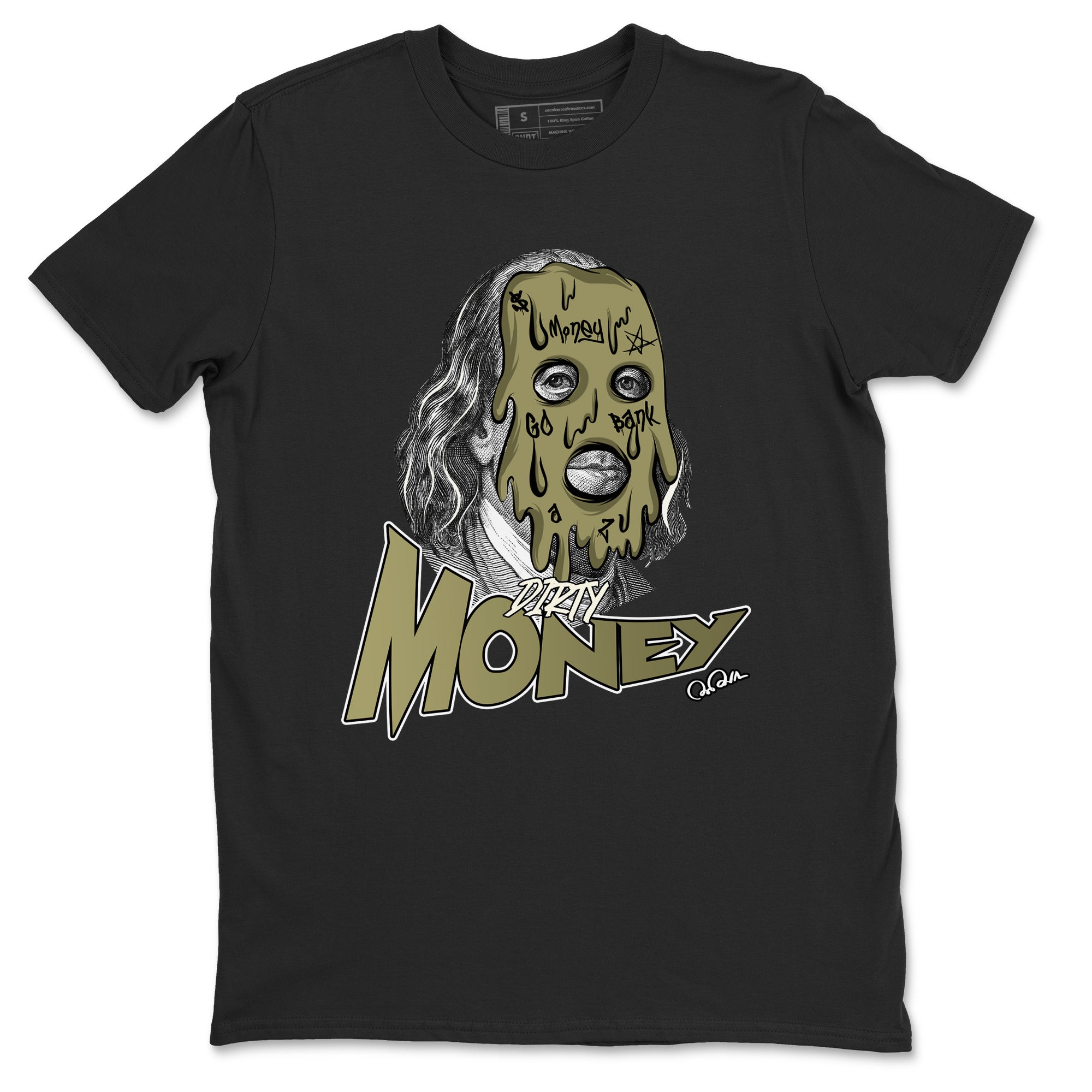 Dirty Money snkmatch Tee - Air Jordan 4 Medium Olive