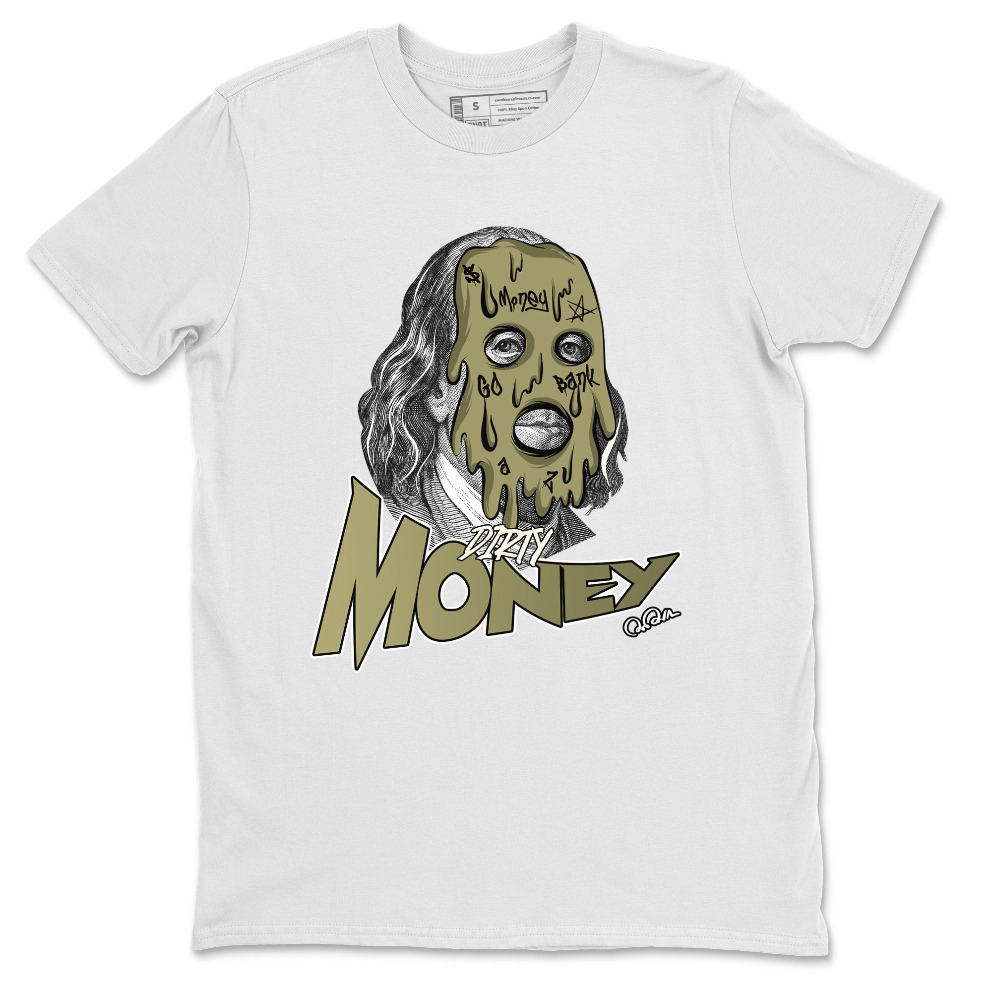 Dirty Money snkmatch Tee - Air Jordan 4 Medium Olive