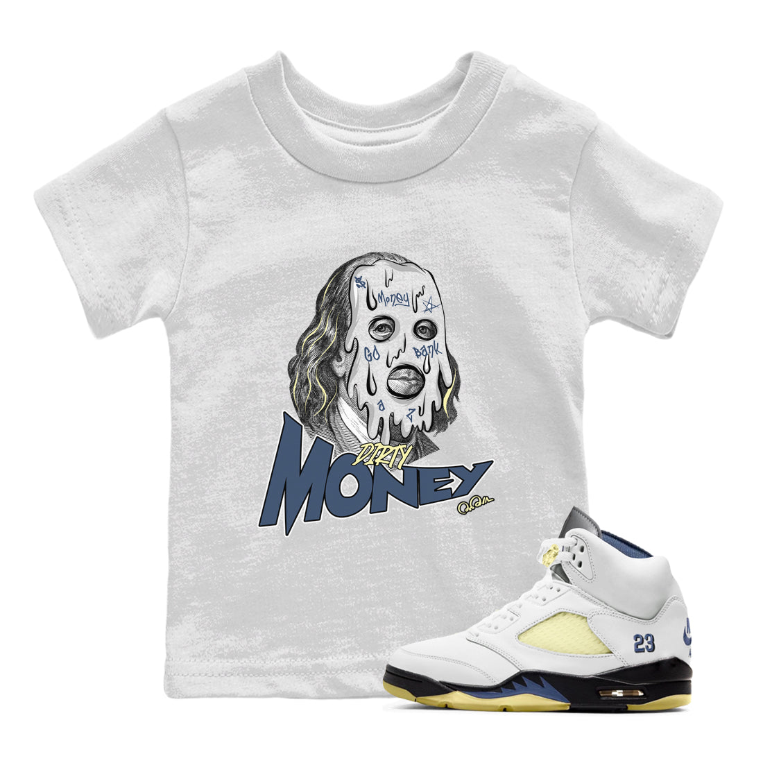 Dirty Money snkmatch Tee Kids - Air Jordan 5 A Ma Maniere x Photon Dust