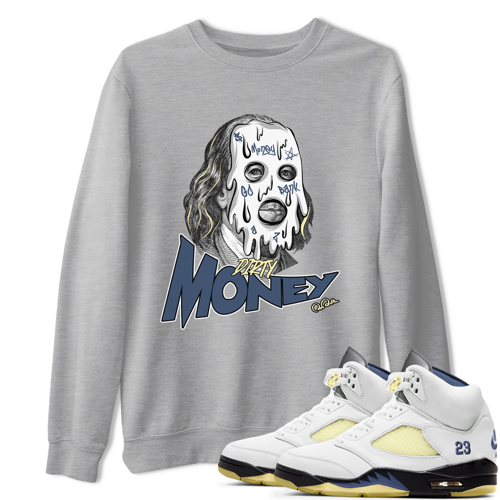 Dirty Money snkmatch Tee - Air Jordan 5 A Ma Maniere x Photon Dust