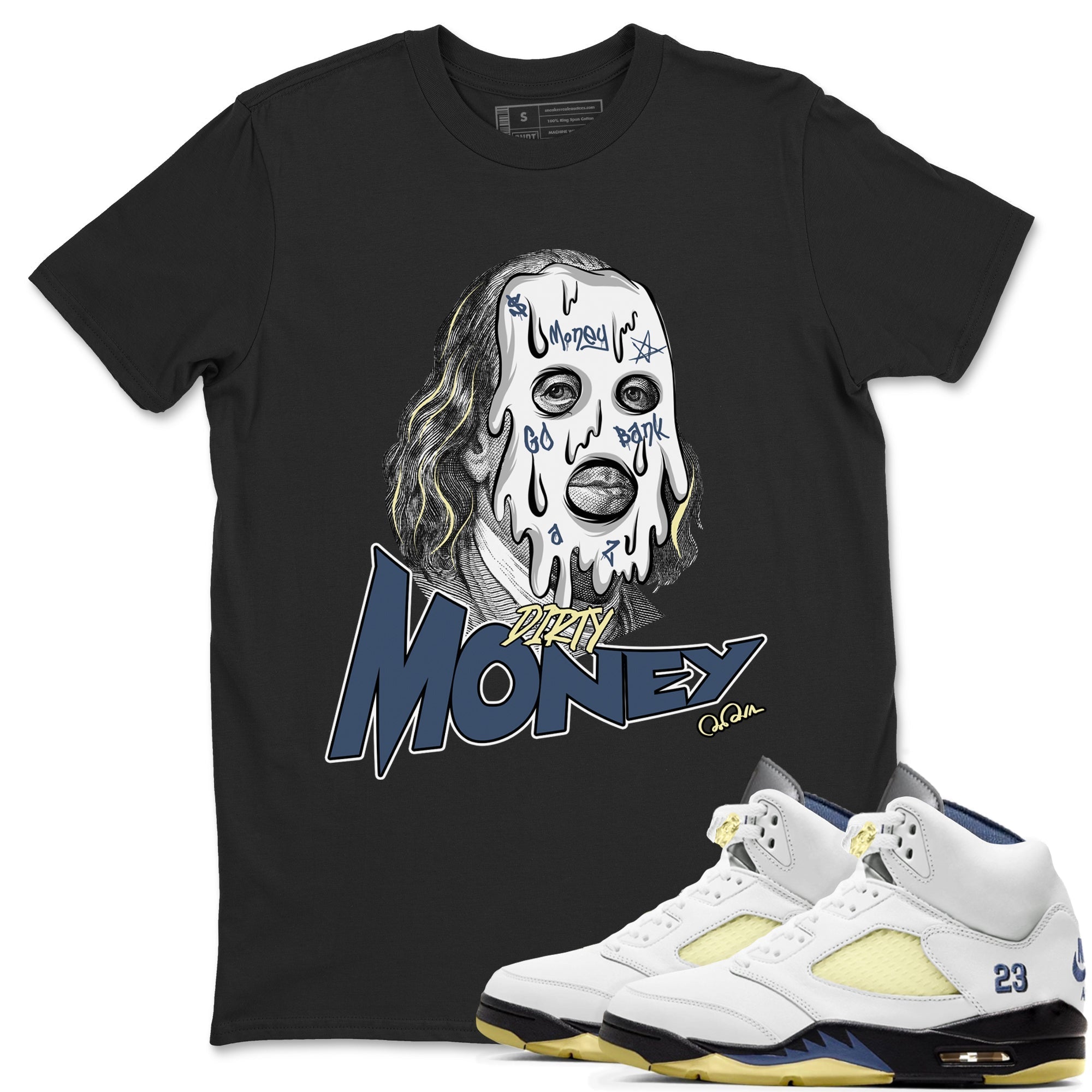 Dirty Money snkmatch Tee - Air Jordan 5 A Ma Maniere x Photon Dust
