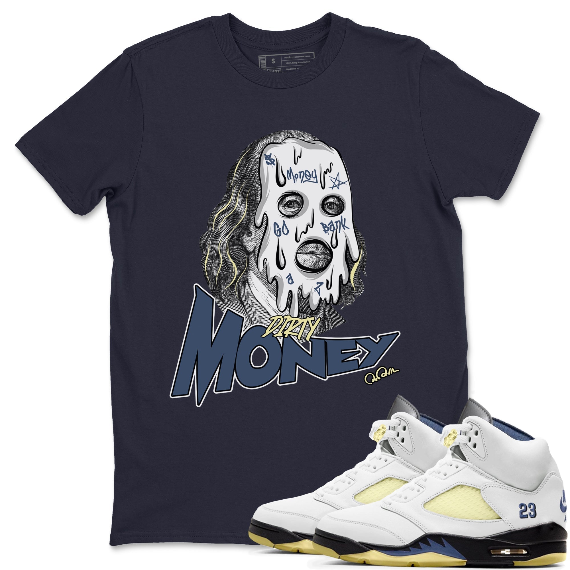 Dirty Money snkmatch Tee - Air Jordan 5 A Ma Maniere x Photon Dust