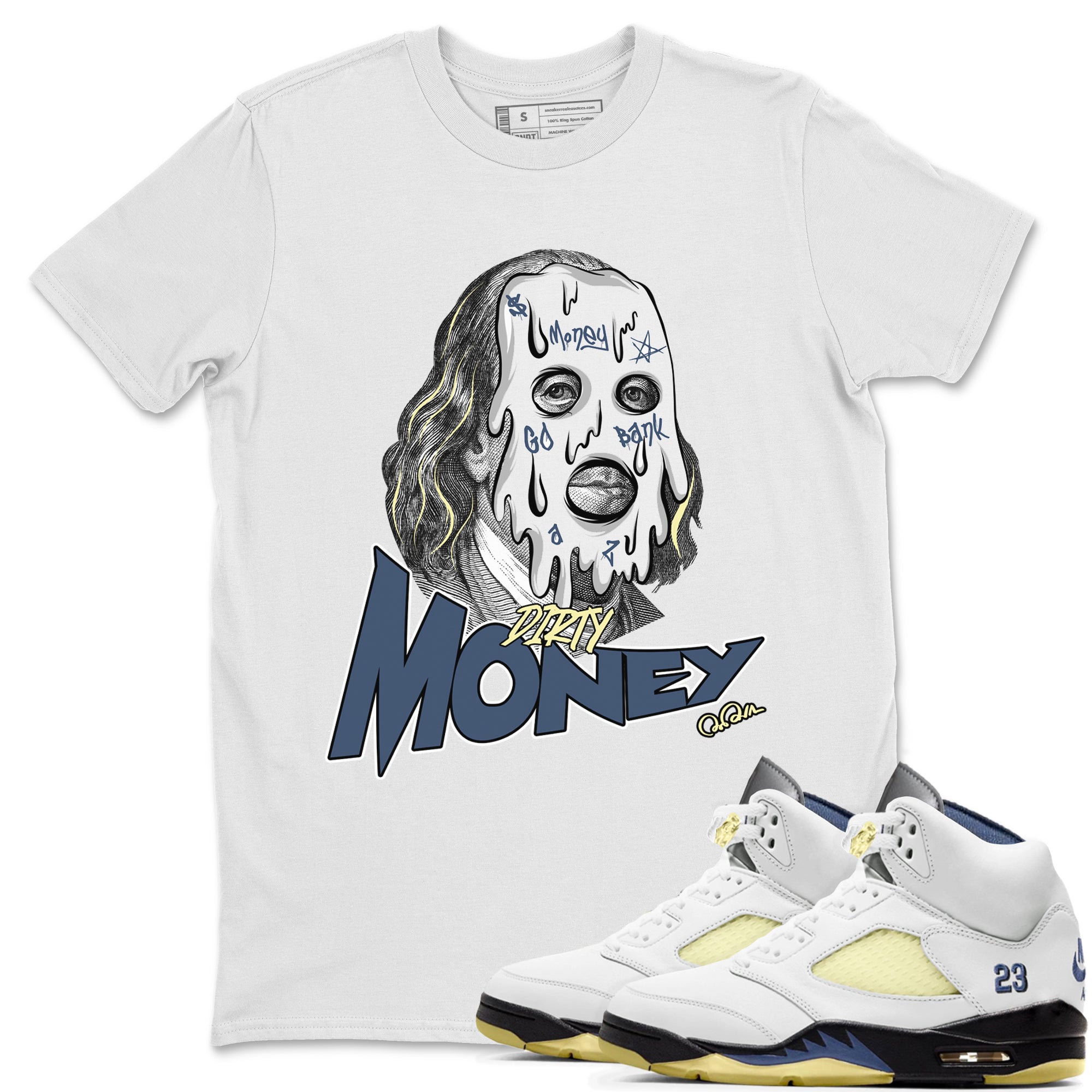 Dirty Money snkmatch Tee - Air Jordan 5 A Ma Maniere x Photon Dust