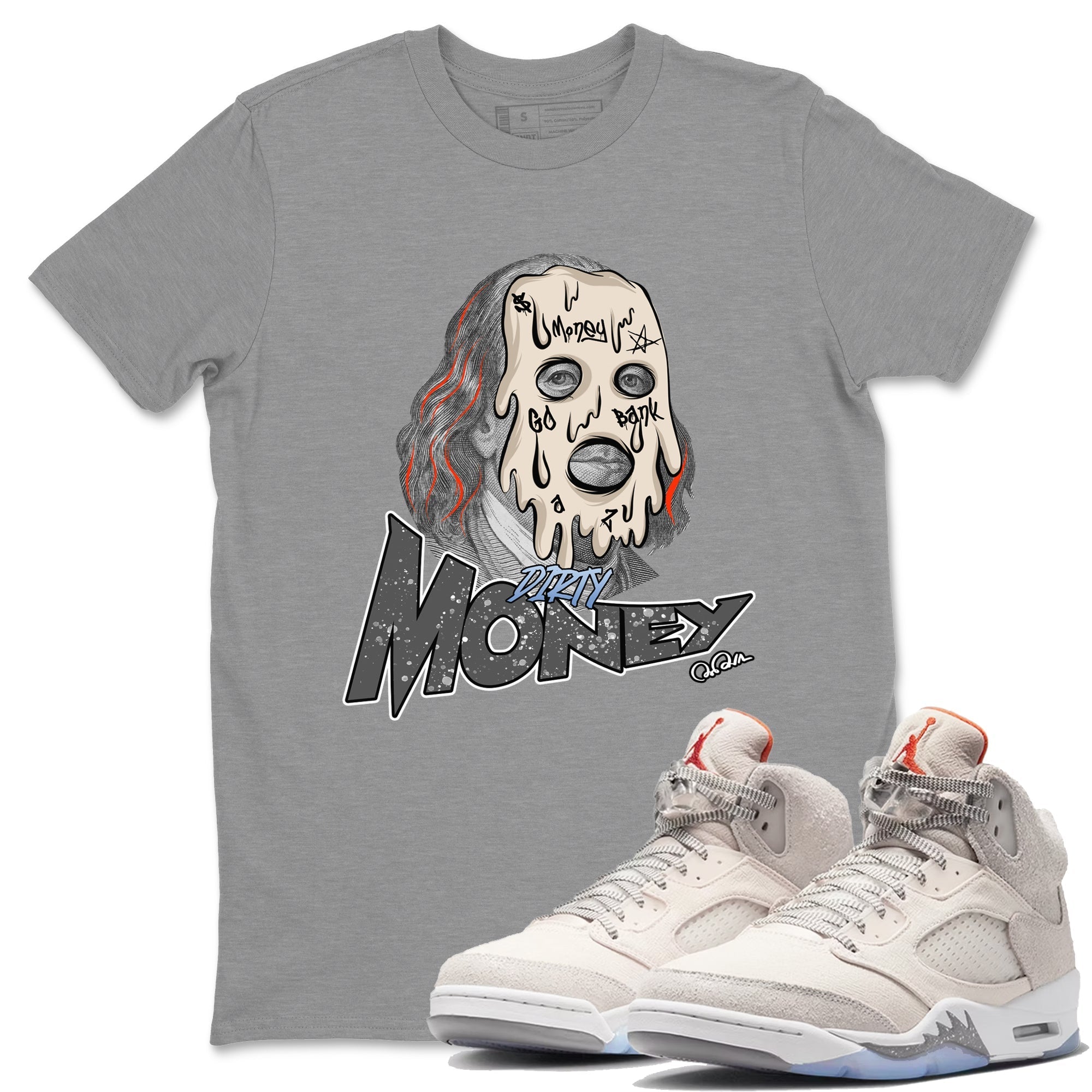 Dirty Money Unisex Tops - Air Jordan 5 Craft