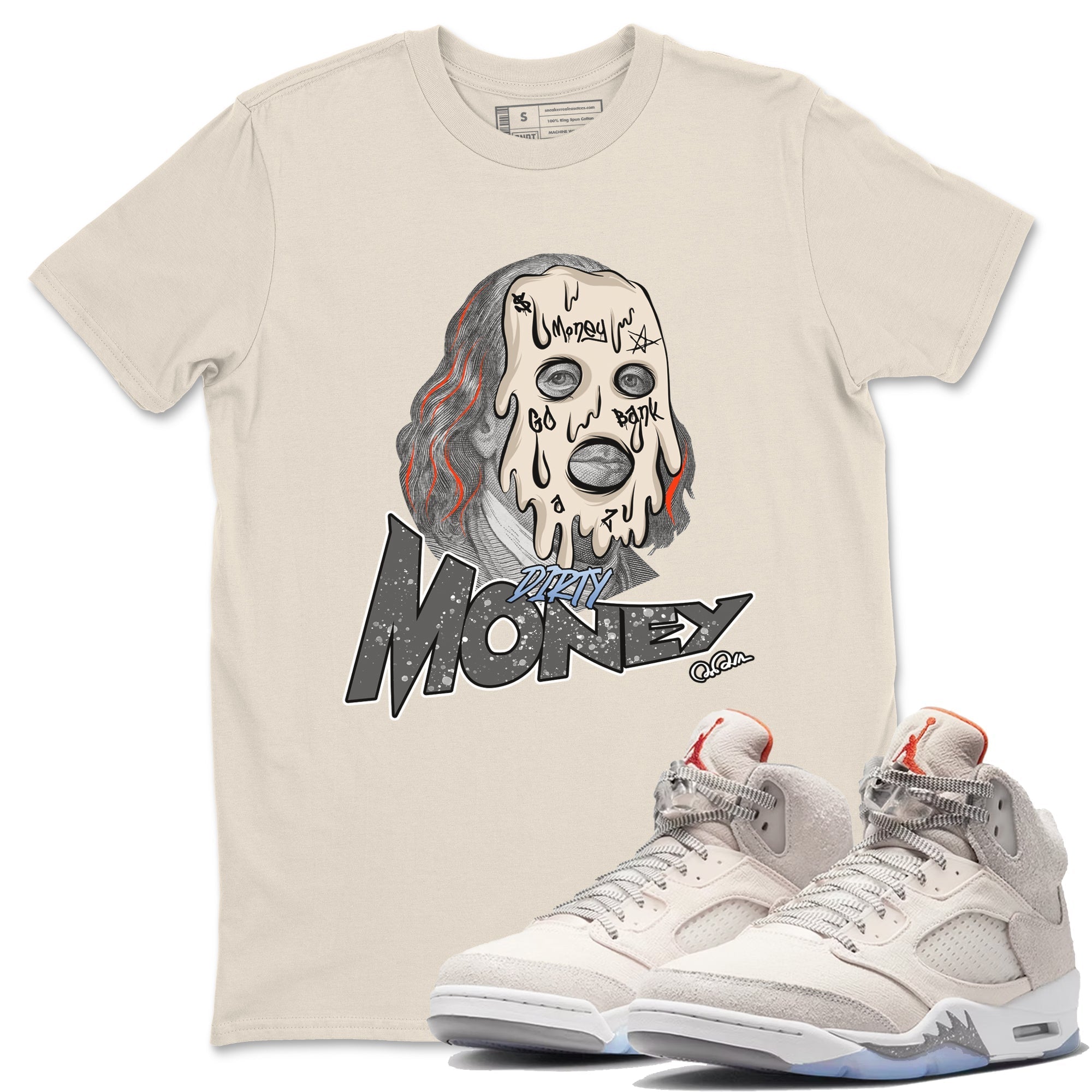 Dirty Money Unisex Tops - Air Jordan 5 Craft