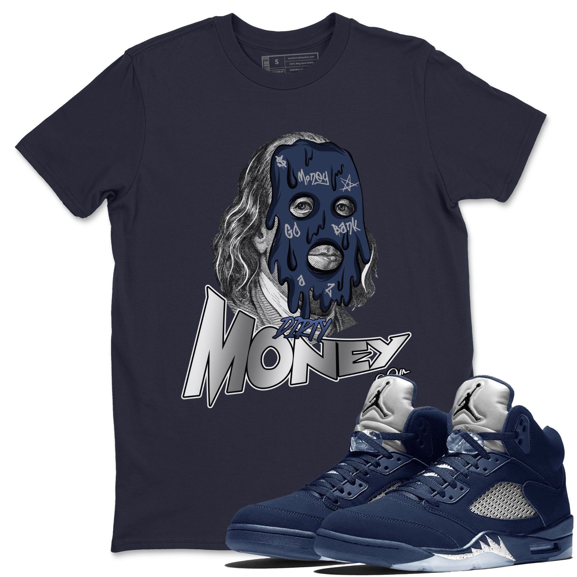 Dirty Money Unisex Tops - Air Jordan 5 Georgetown