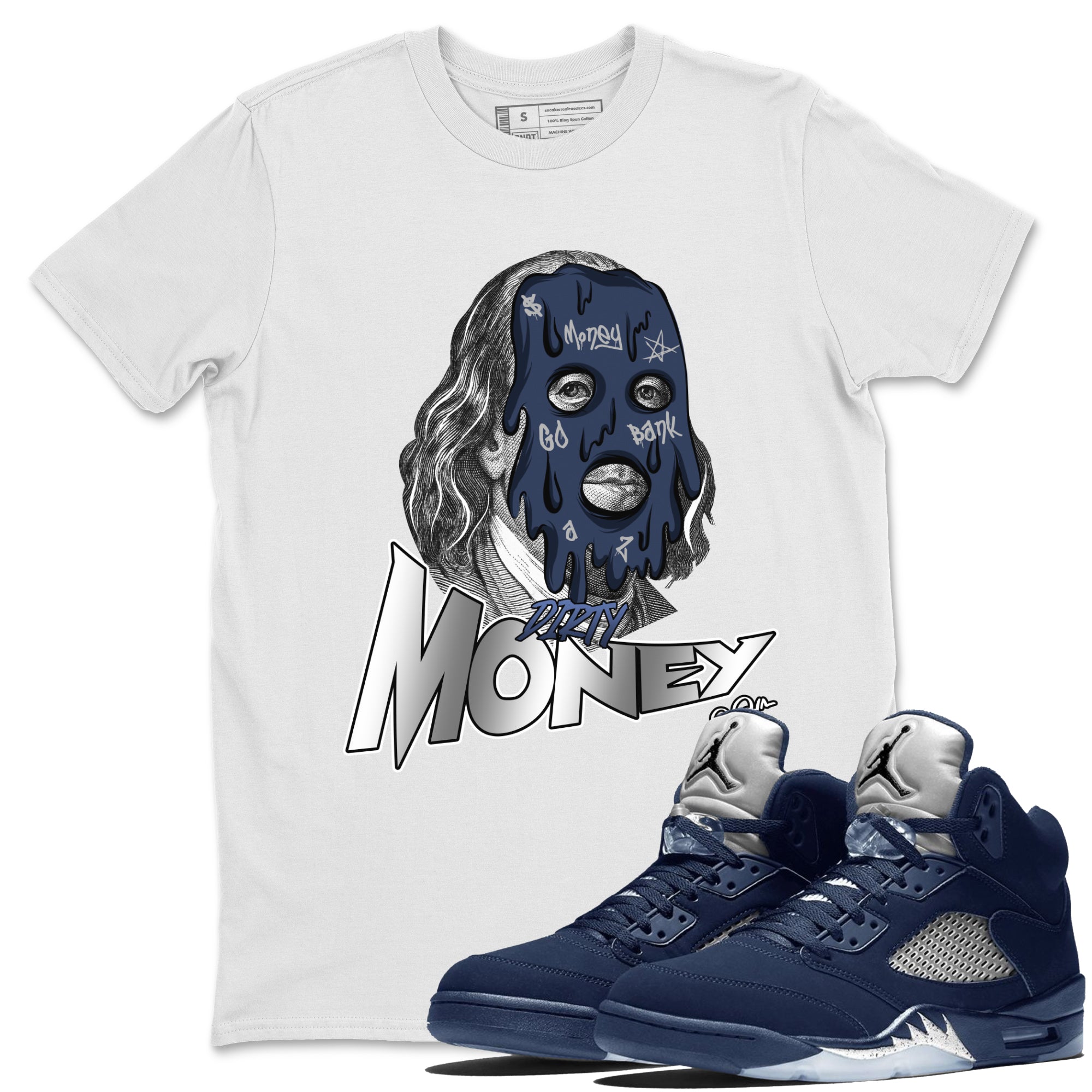 Dirty Money Unisex Tops - Air Jordan 5 Georgetown