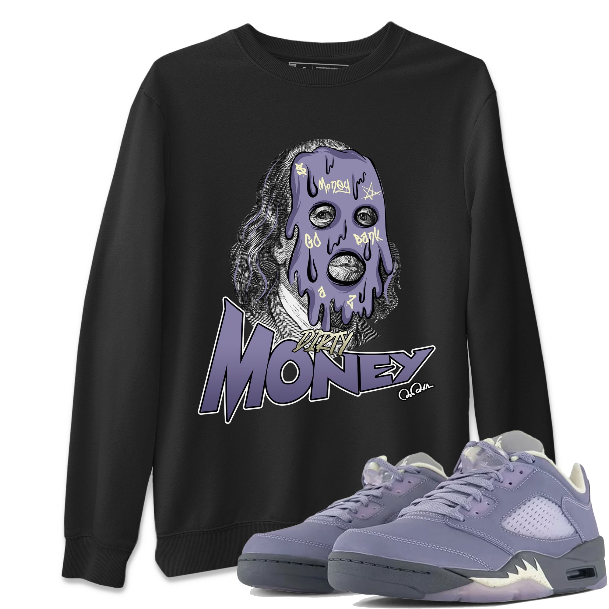 Dirty Money Unisex Tops - Air Jordan 5 Indigo Haze